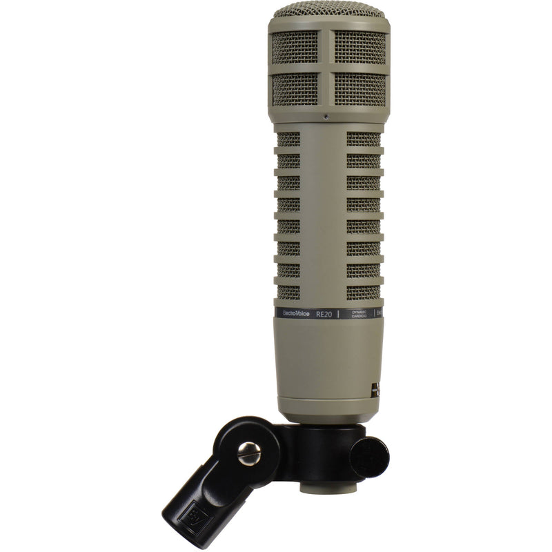 Electro-Voice RE20 Broadcast Announcer Microphone with FREE 20' XLR Cable (Fawn Beige)