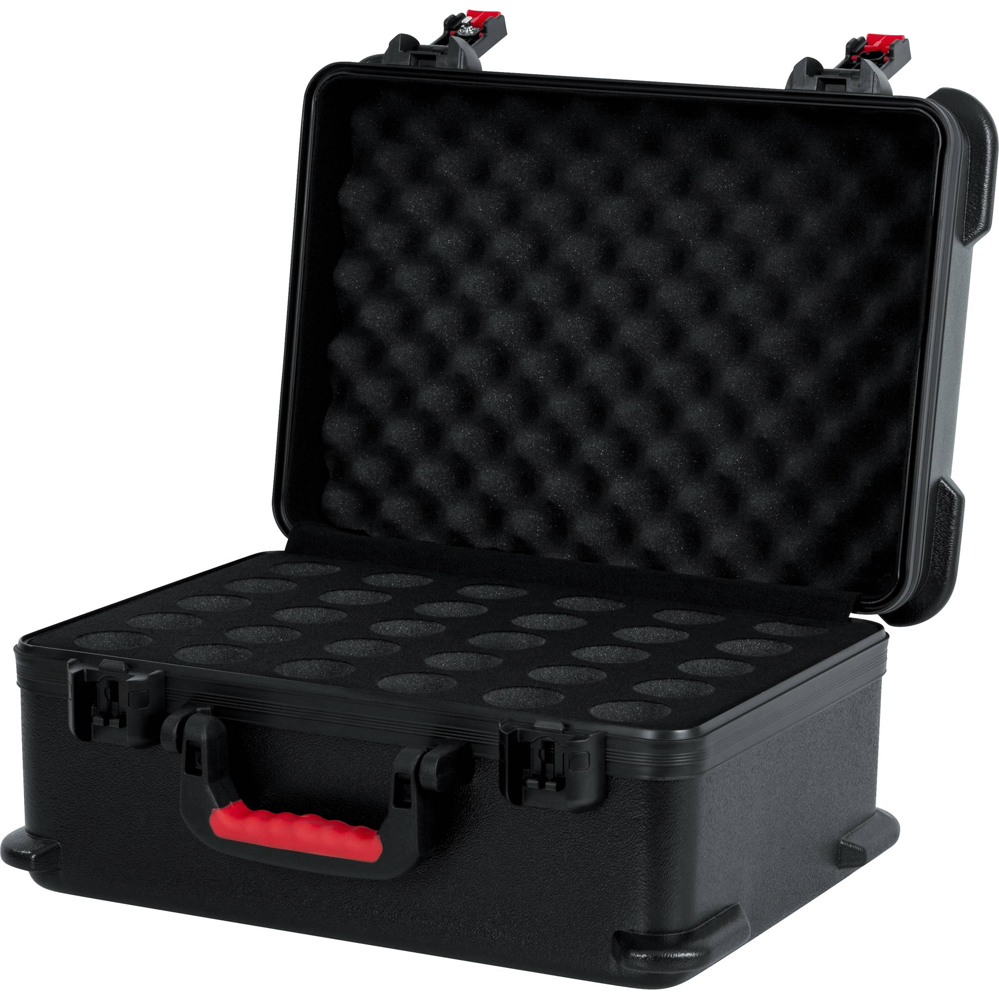 Gator Cases GTSA-MIC30 TSA Series ATA Case with Foam Drops for up to 30 Wired Microphones