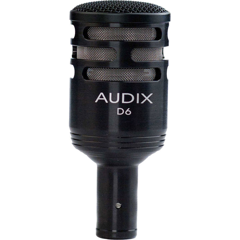 Audix D6 Cardioid Dynamic Kick Drum Microphone with FREE 20' XLR Cable