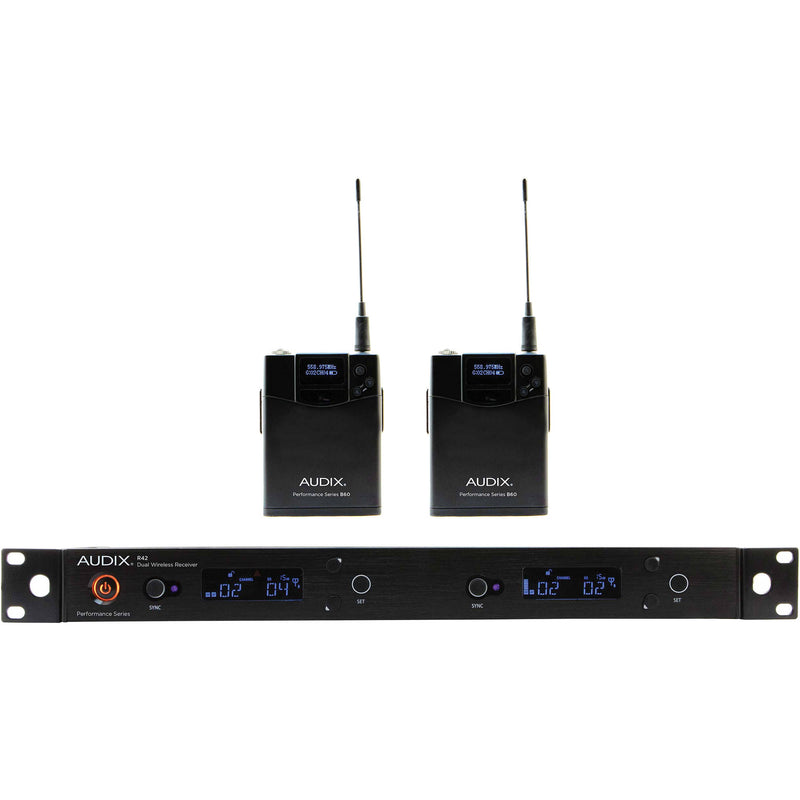 Audix AP42 BP Dual-Channel Bodypack Wireless Microphone System (522-554 MHz)