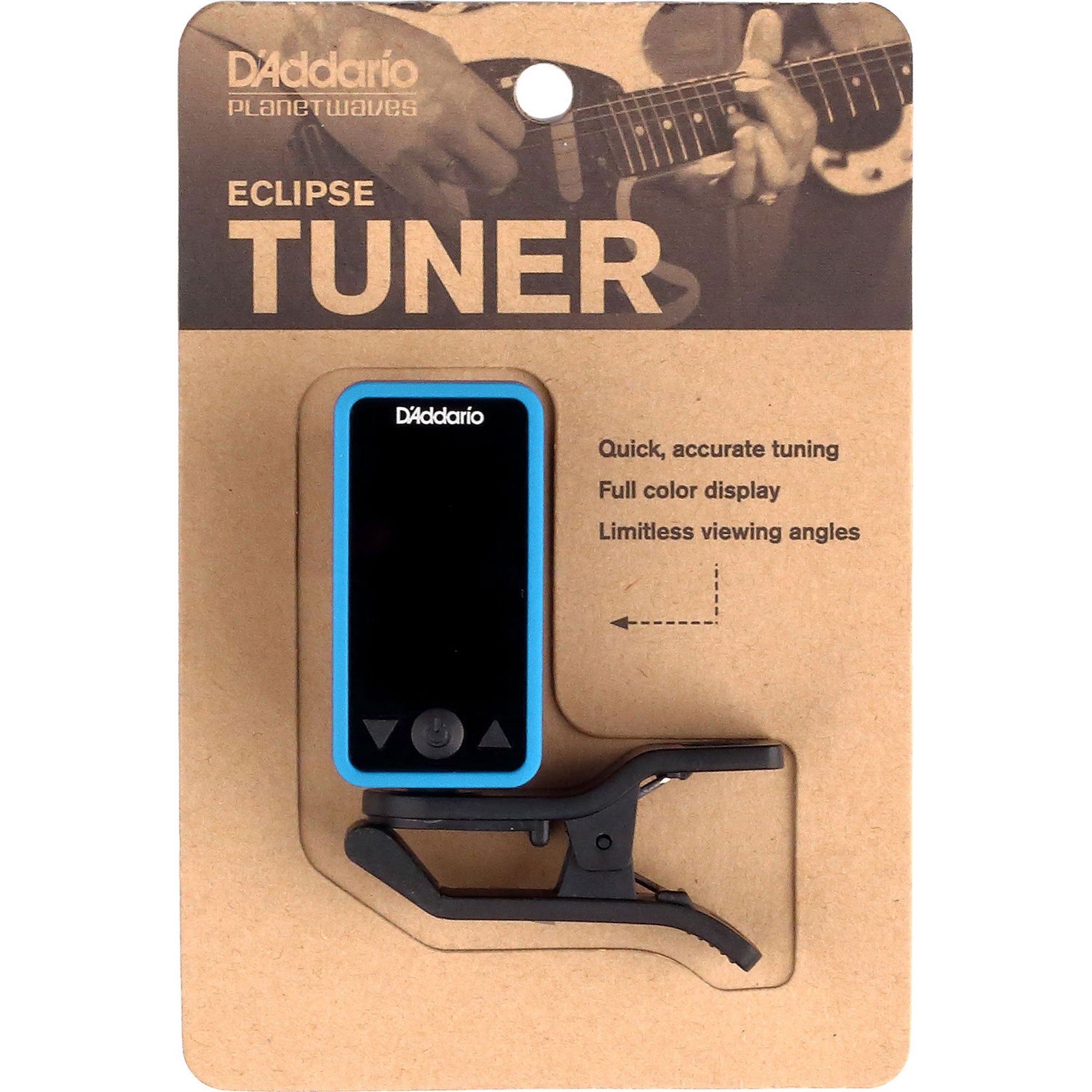D'Addario Planet Waves PW-CT-17BU Eclipse Clip-on Tuner (Blue)