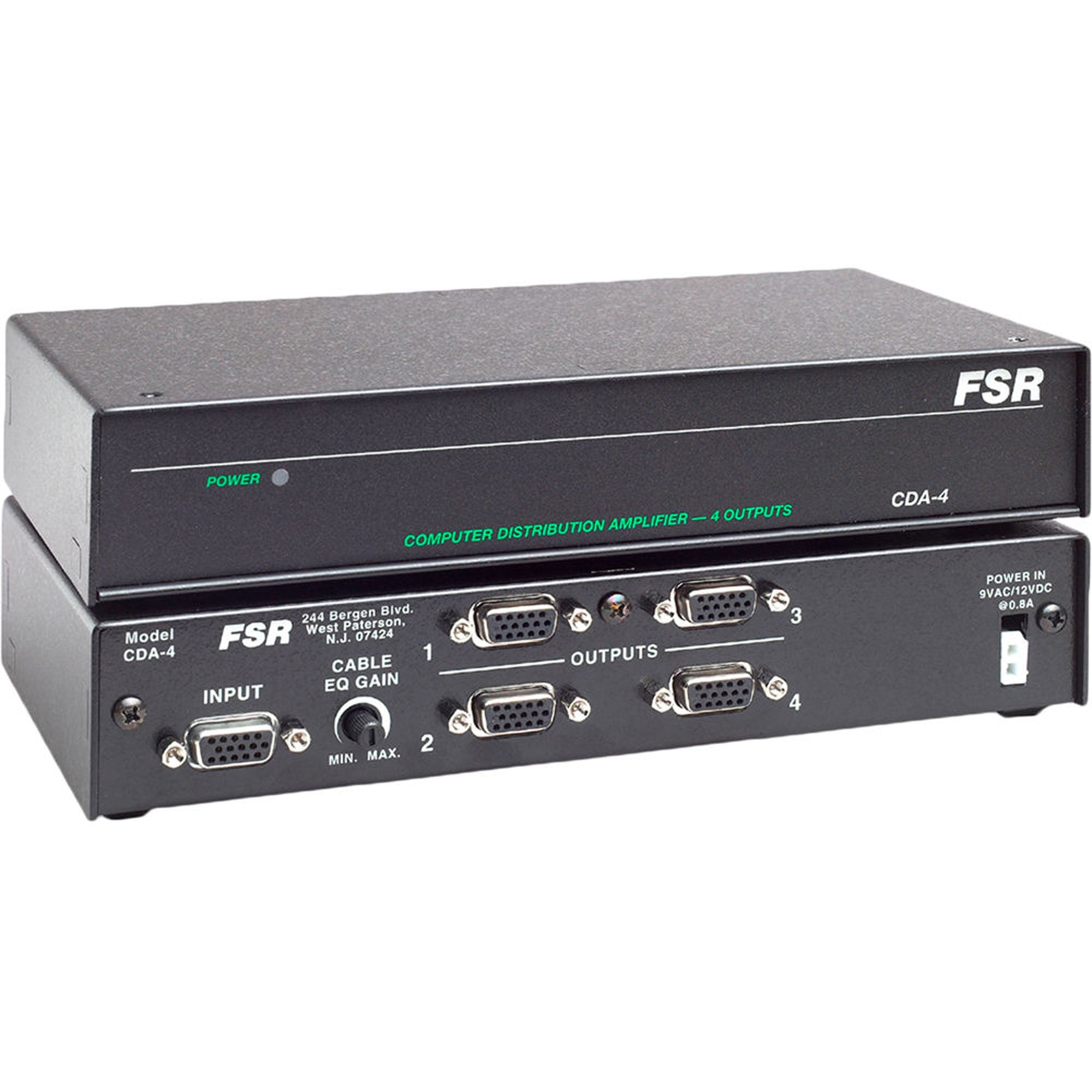FSR CDA-4 Computer Video Distribution Amplifier (1x4)