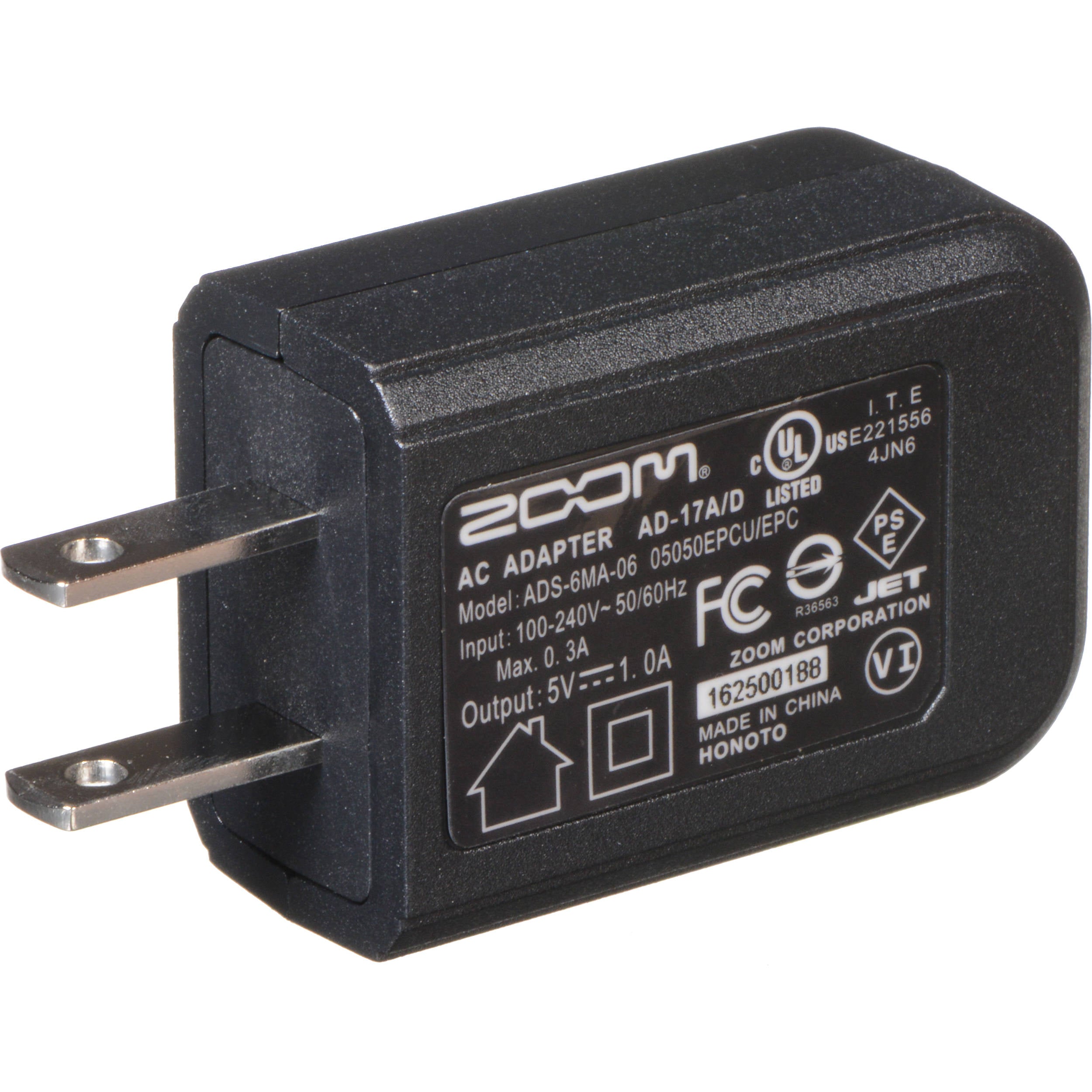 Zoom AD-17 Power Supply for H1, H2n, H6, Q2HD and R8