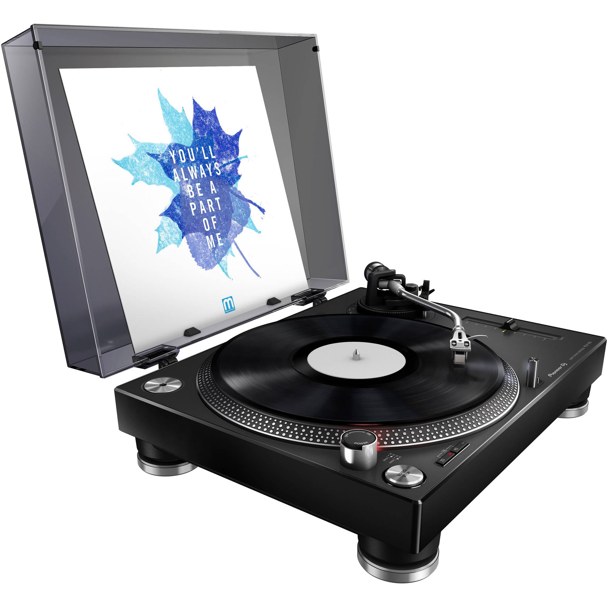 Pioneer DJ PLX-500-K High-Torque, Direct-Drive Turntable (Black)
