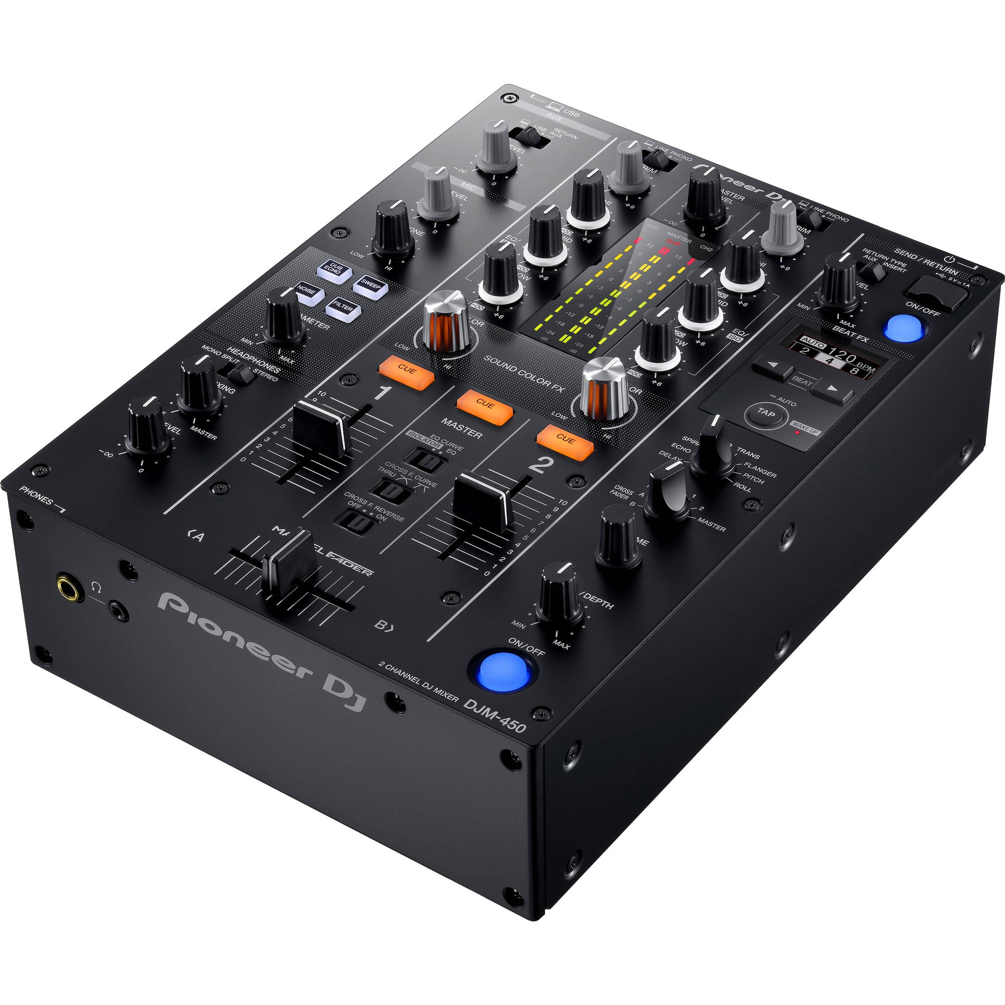 Pioneer DJ DJM-450 2-Channel DJ Mixer with FX