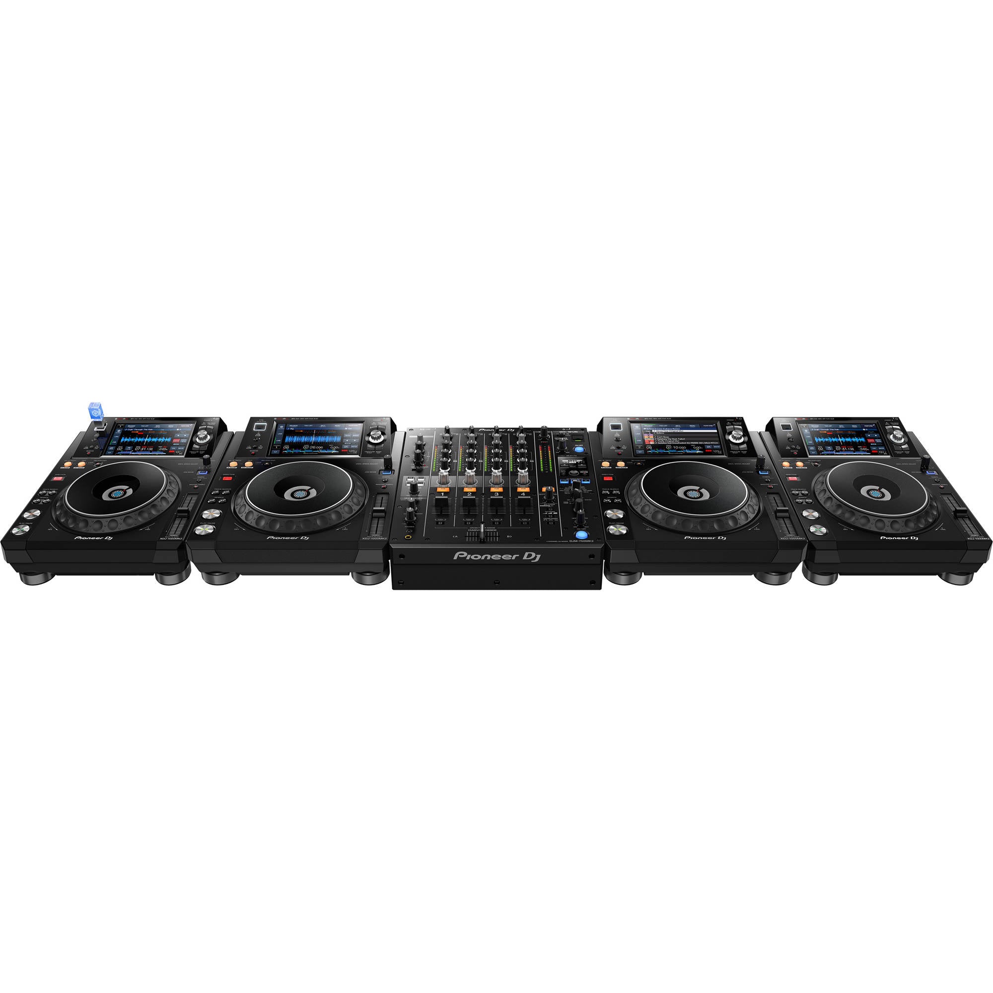 Pioneer DJ DJM-750MK2 4-Channel Professional DJ Club Mixer with USB Soundcard