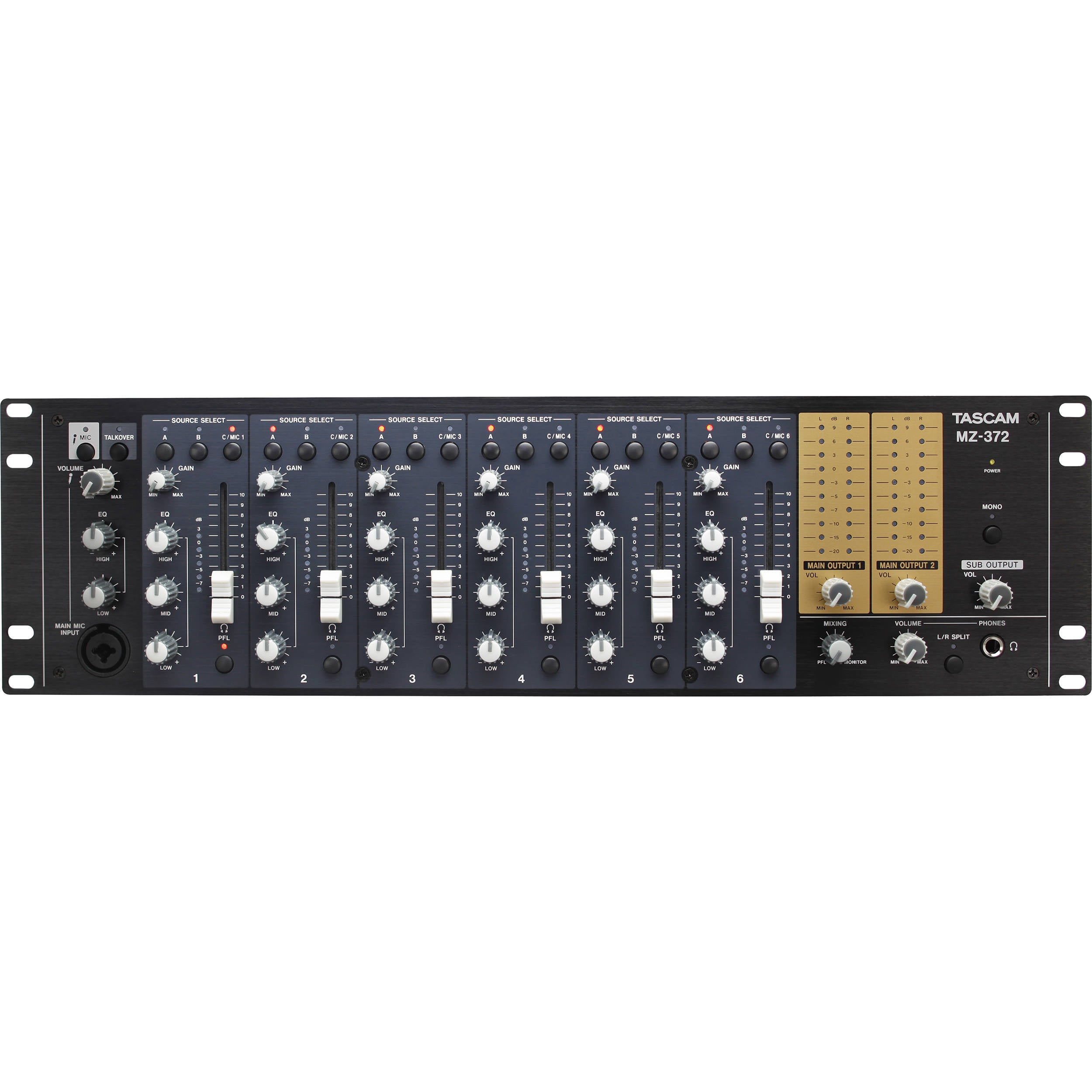 Tascam MZ-372 Industrial-Grade Zone Mixer