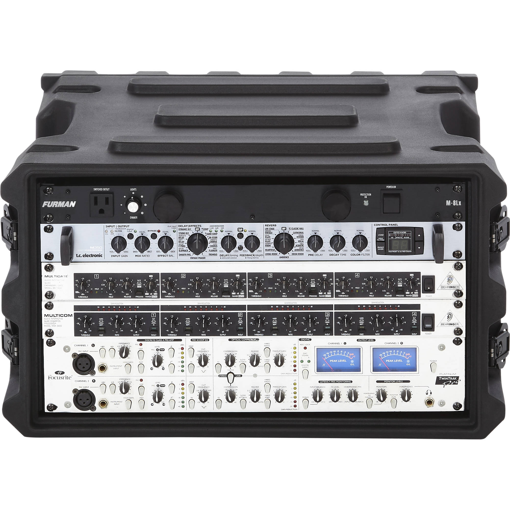 Gator Cases G-PRO-6U-19 Molded Audio Rack (6U, 19" Deep)