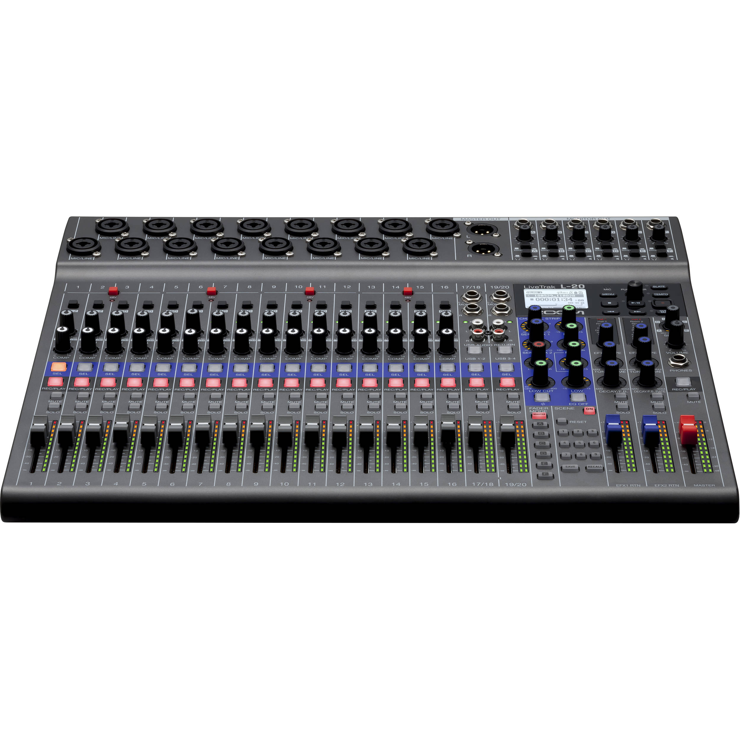 Zoom LiveTrak L-20 20-Channel Digital Mixer and Multitrack Recorder