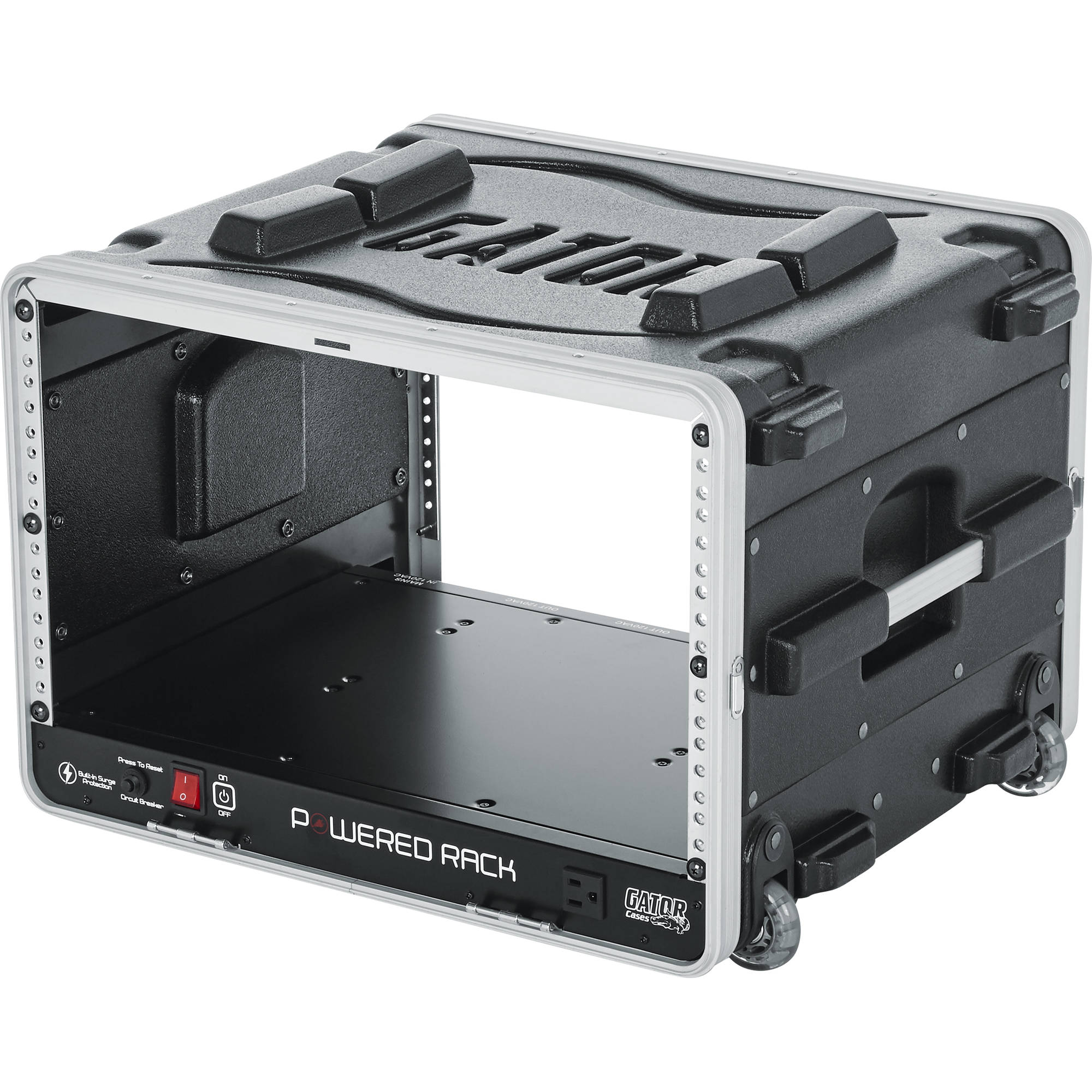 Gator Cases GRR-6PL-US Powered Rolling Rack (6U)