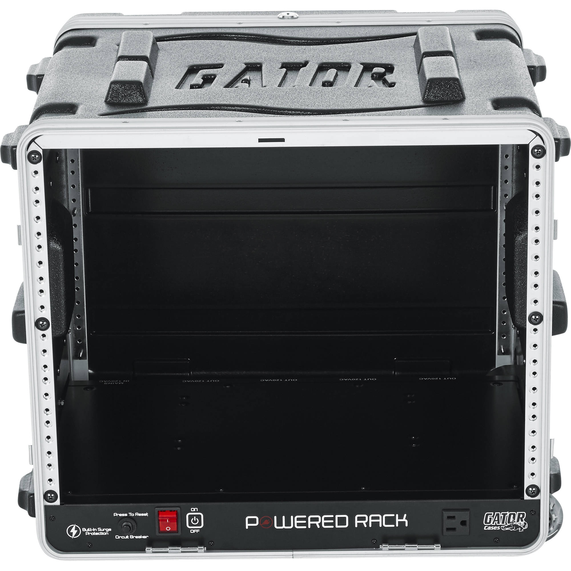 Gator Cases GRR-8PL-US Powered Rolling Rack (8U)