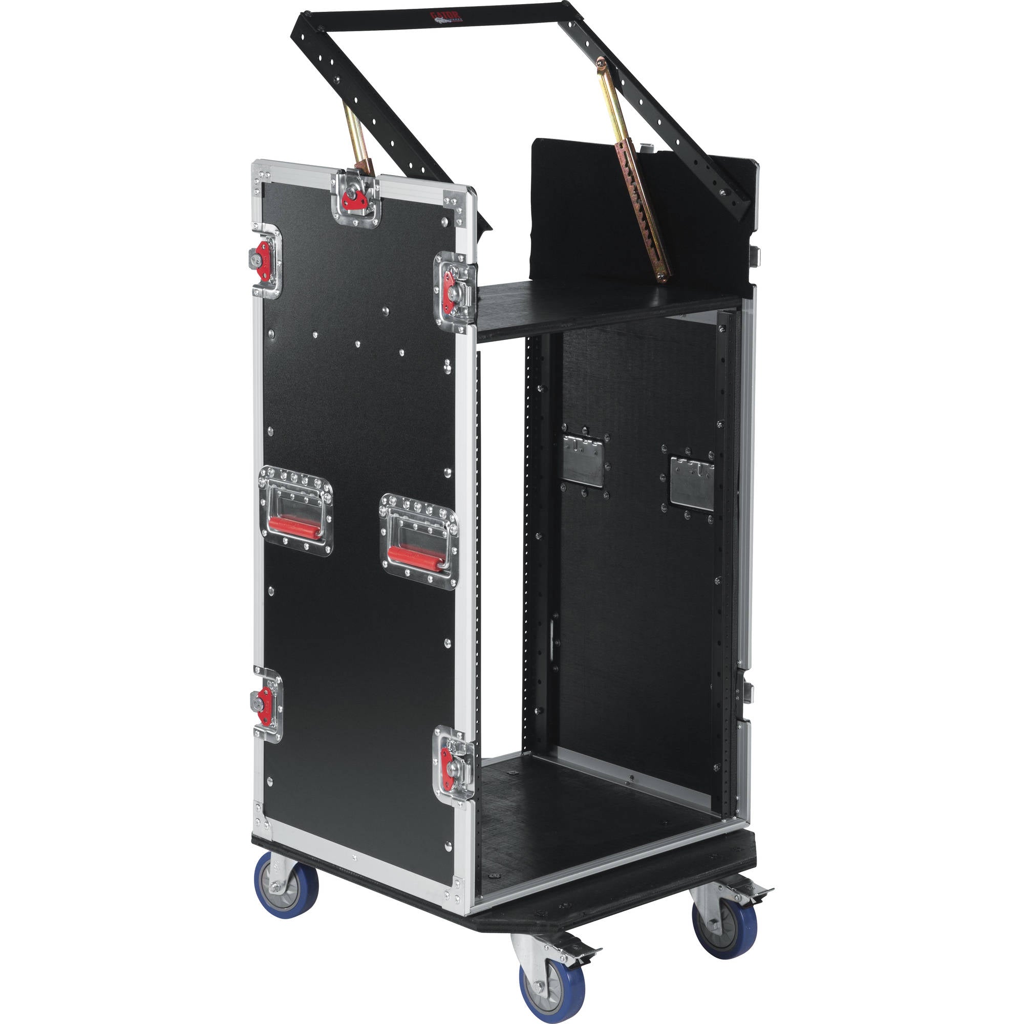 Gator Cases G-TOUR 10X16 PU Pop-Up Console Rack Case (10U Top, 16U Side)