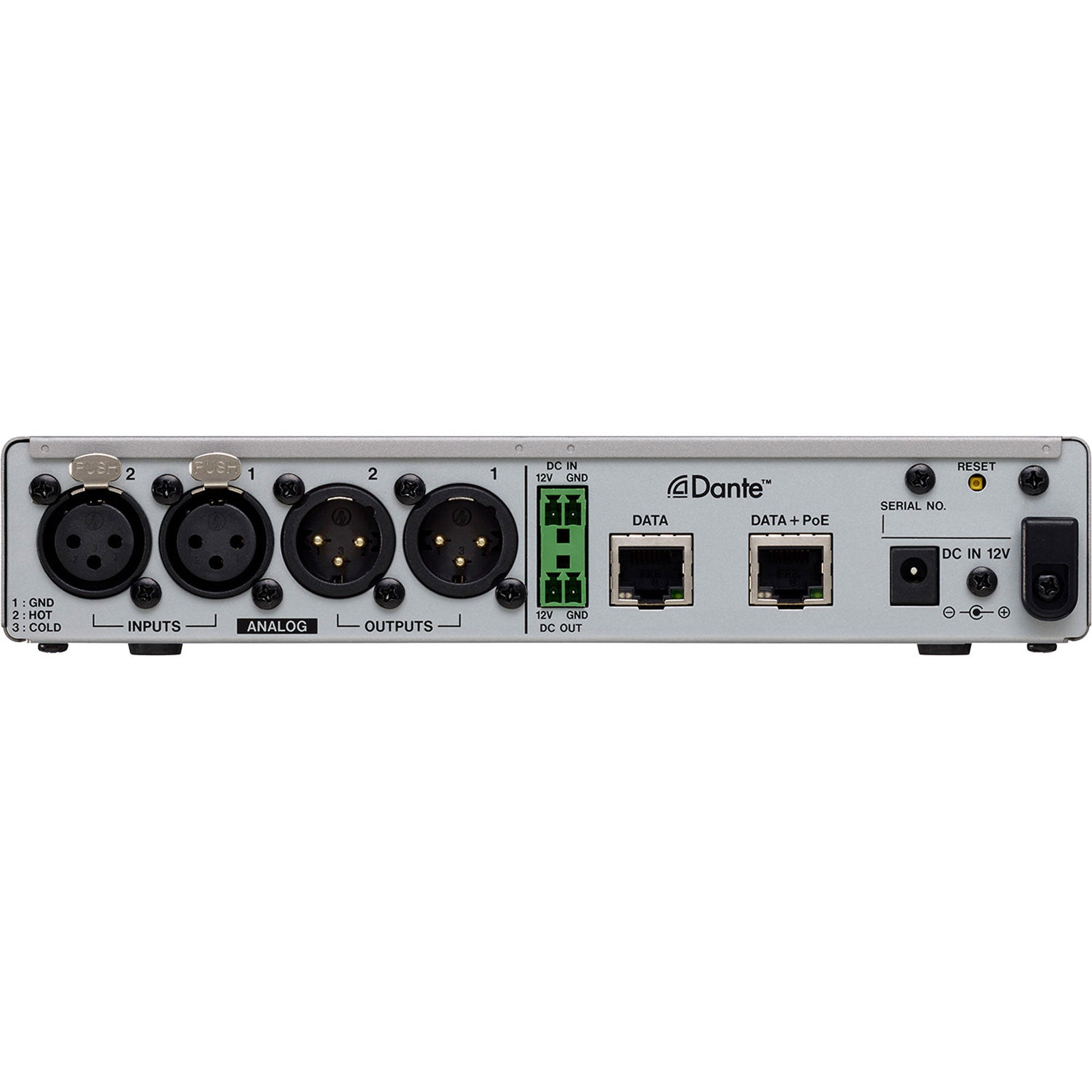 Tascam MM-2D-X 2-Channel Mic/Line Input/Output Dante Converter with Built-In DSP Mixer (XLR)