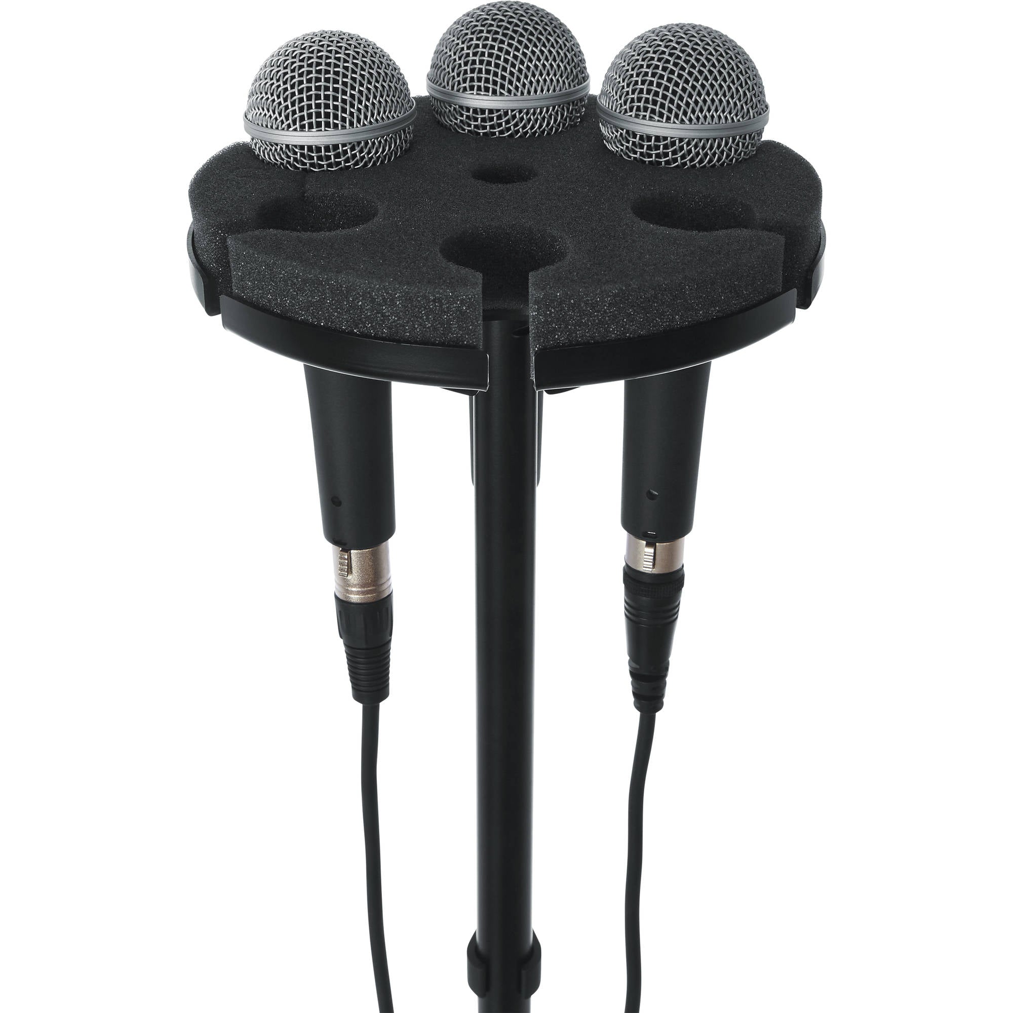 Gator Frameworks GFW-MIC-6TRAY Multi Microphone Tray Holds 6 Microphones