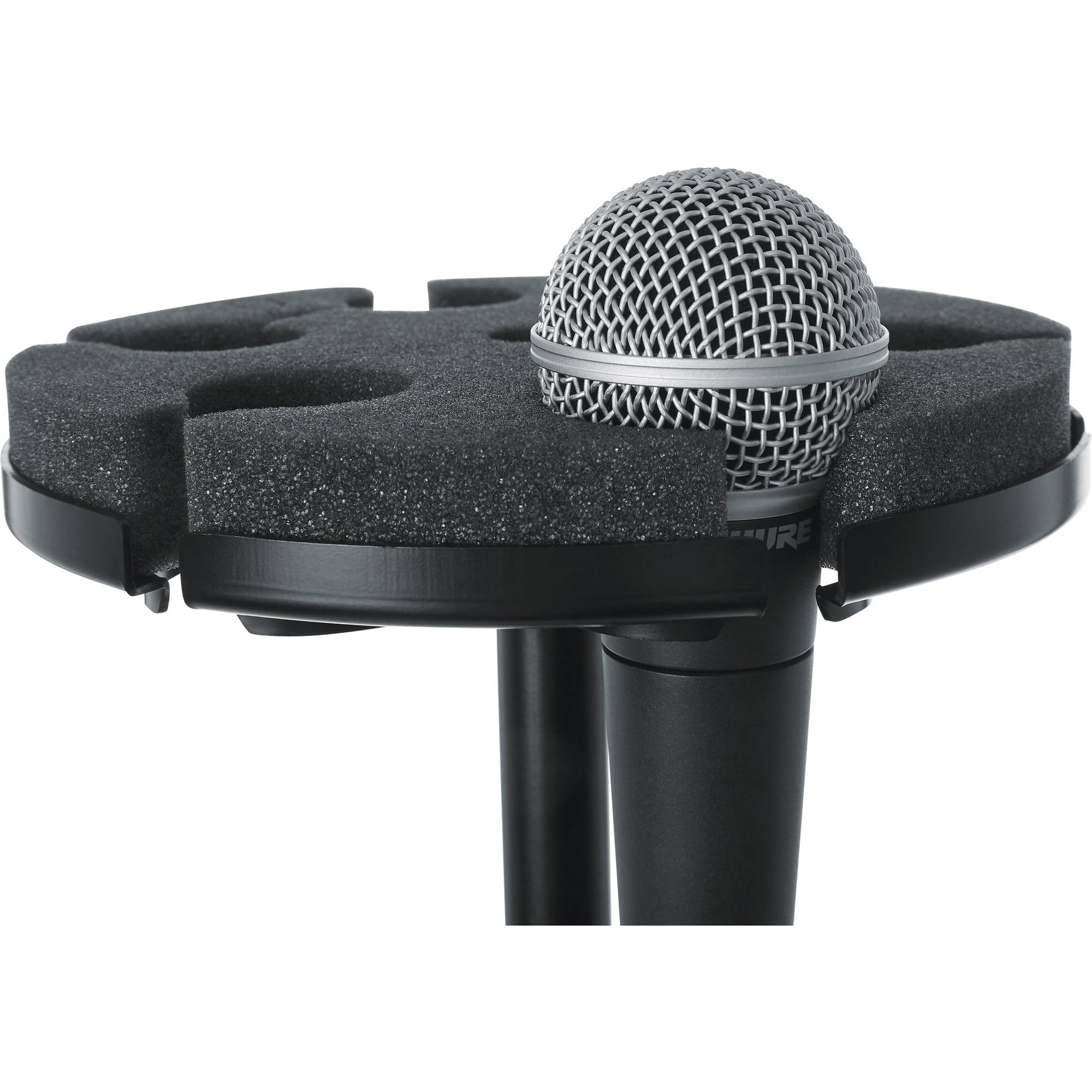 Gator Frameworks GFW-MIC-6TRAY Multi Microphone Tray Holds 6 Microphones