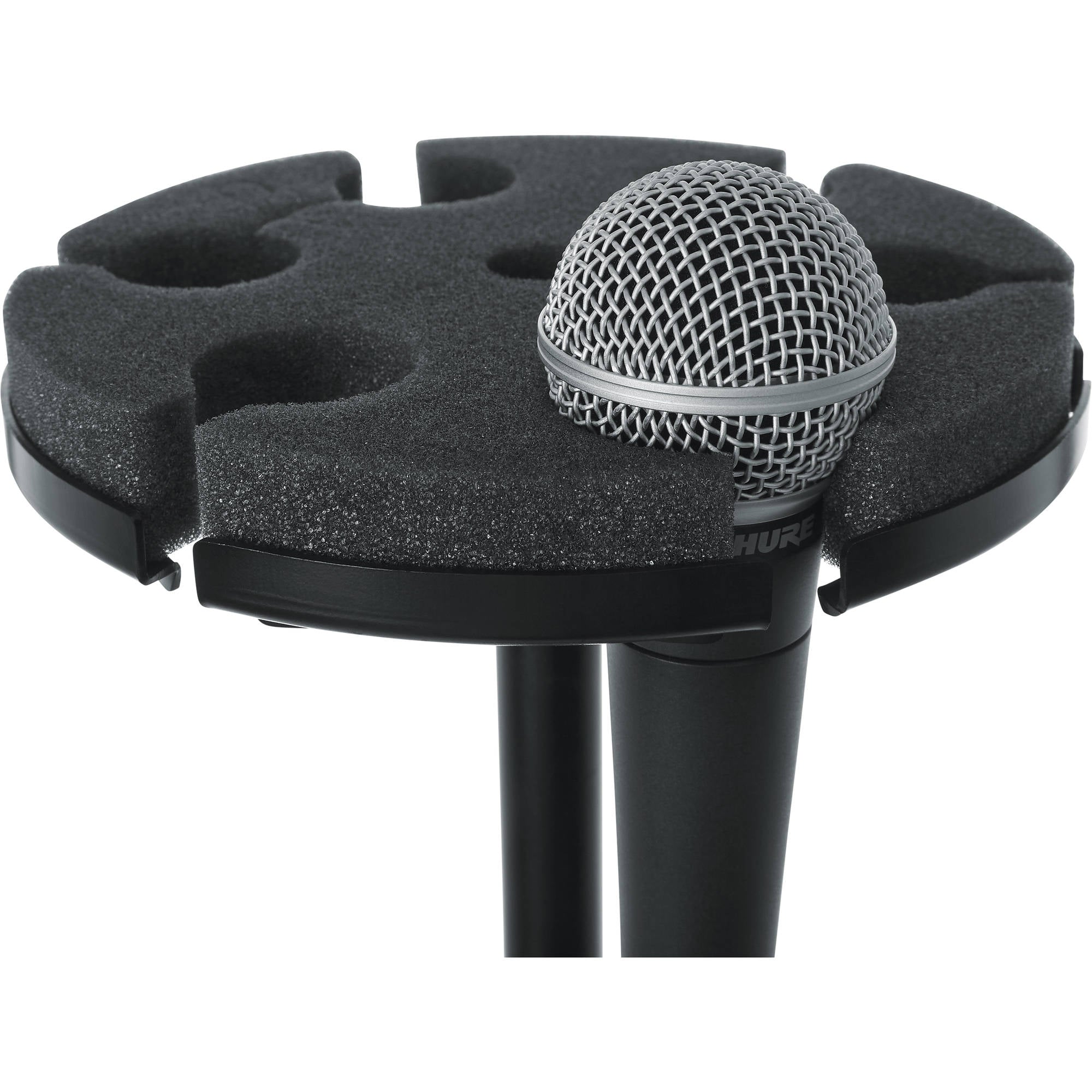Gator Frameworks GFW-MIC-6TRAY Multi Microphone Tray Holds 6 Microphones