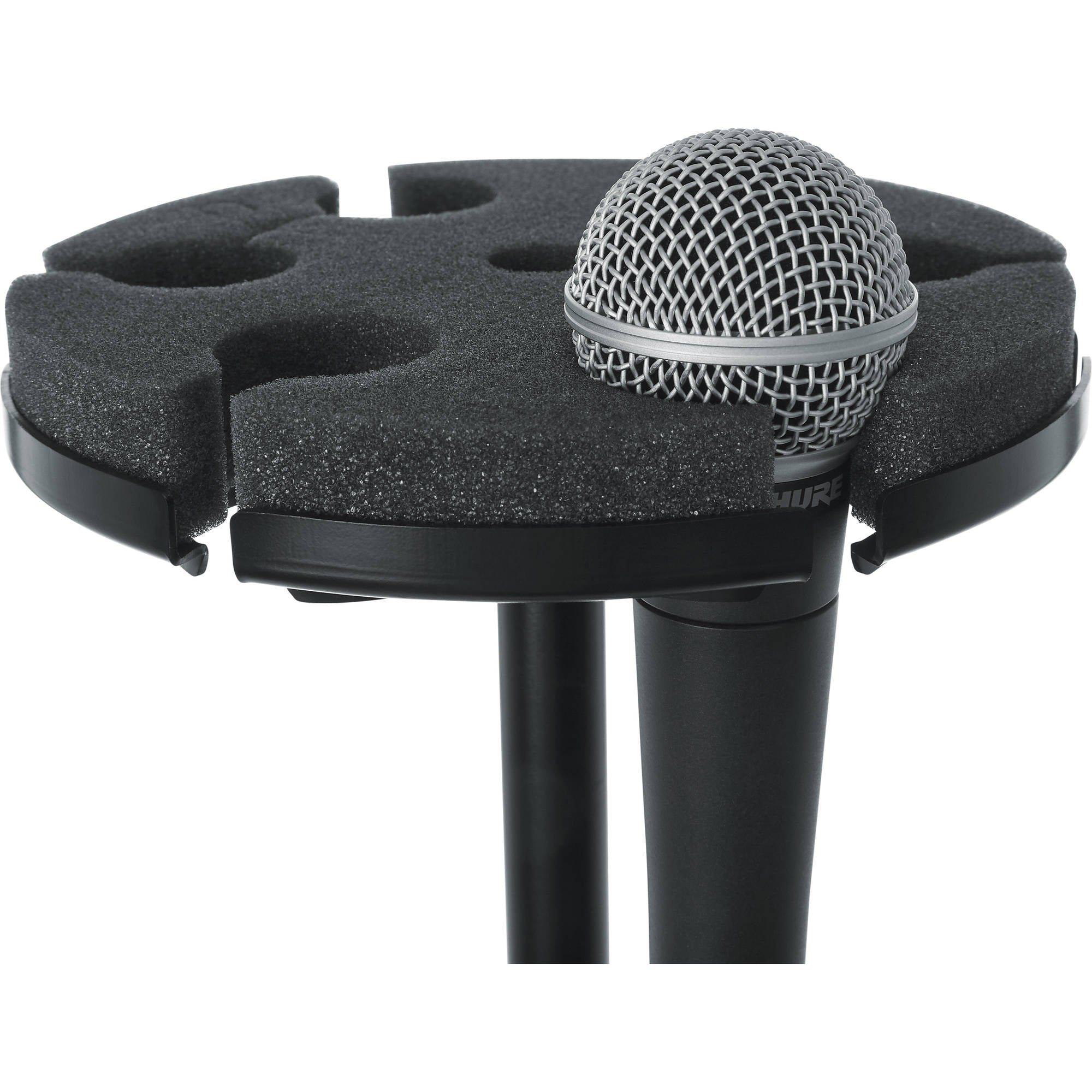Gator Frameworks GFW-MIC-6TRAY Multi Microphone Tray Holds 6 Microphones