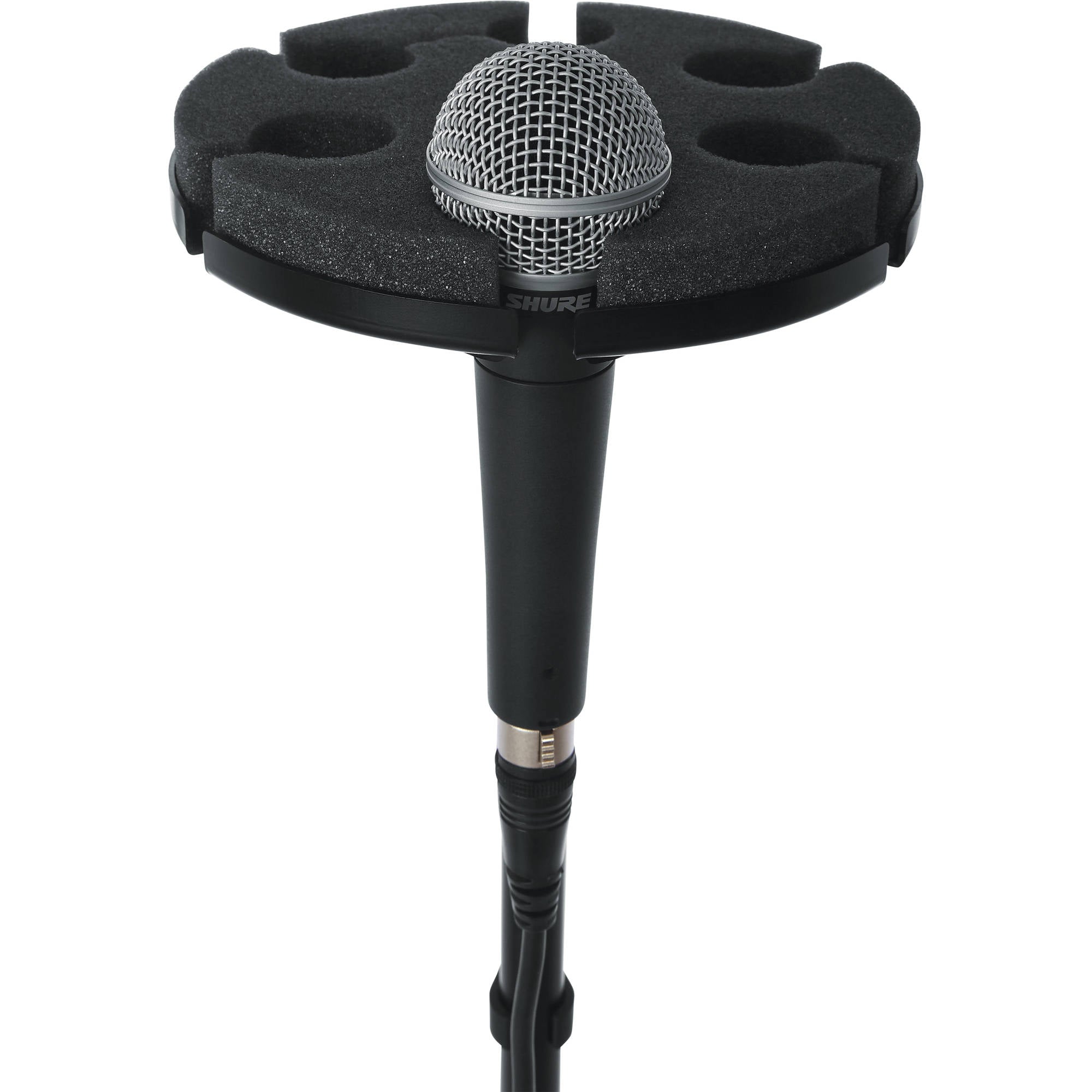 Gator Frameworks GFW-MIC-6TRAY Multi Microphone Tray Holds 6 Microphones