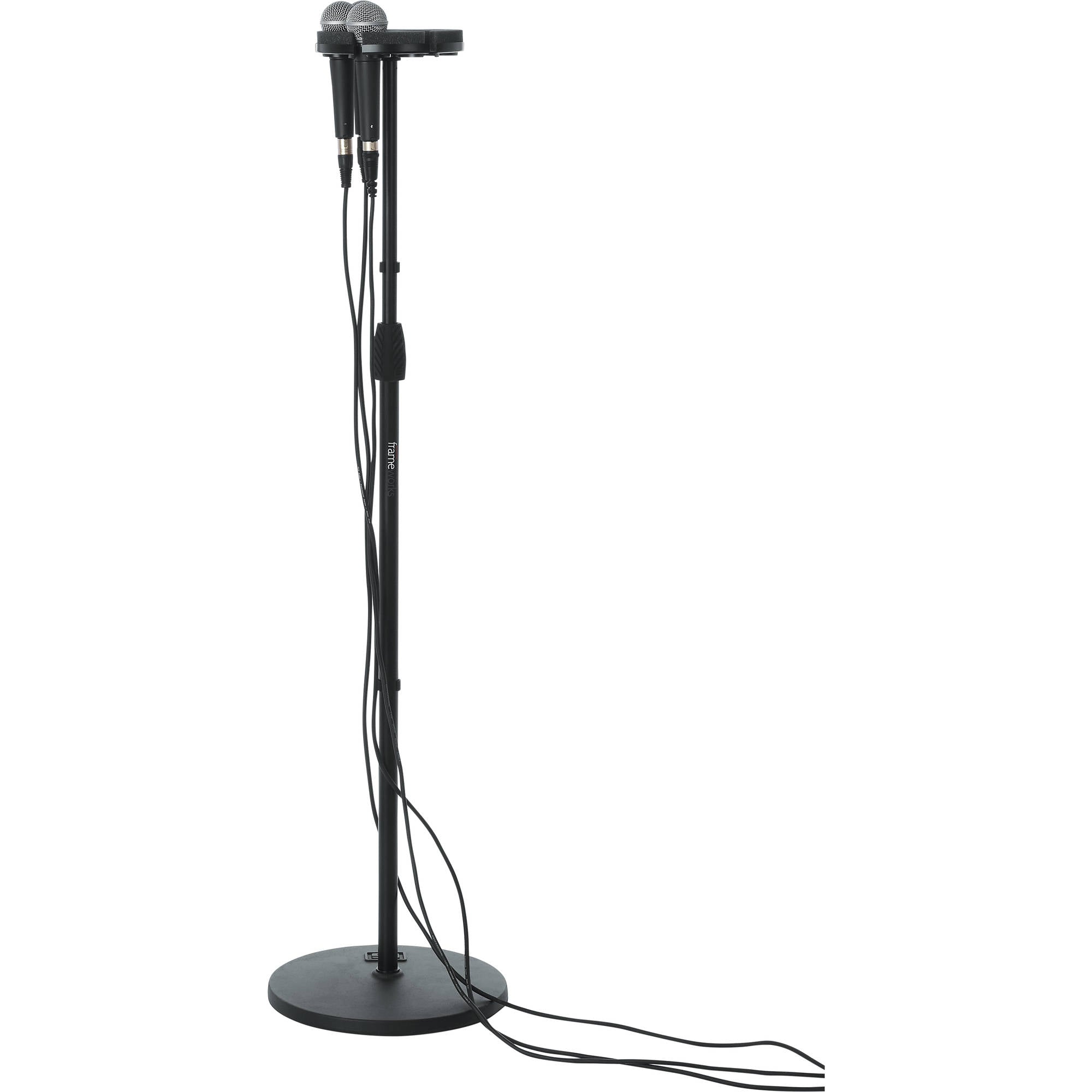 Gator Frameworks GFW-MIC-6TRAY Multi Microphone Tray Holds 6 Microphones