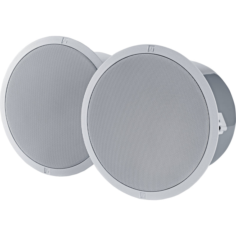 Electro-Voice EVID-C6.2 Coaxial 6.5" Ceiling Installation Speaker (White, Pair)