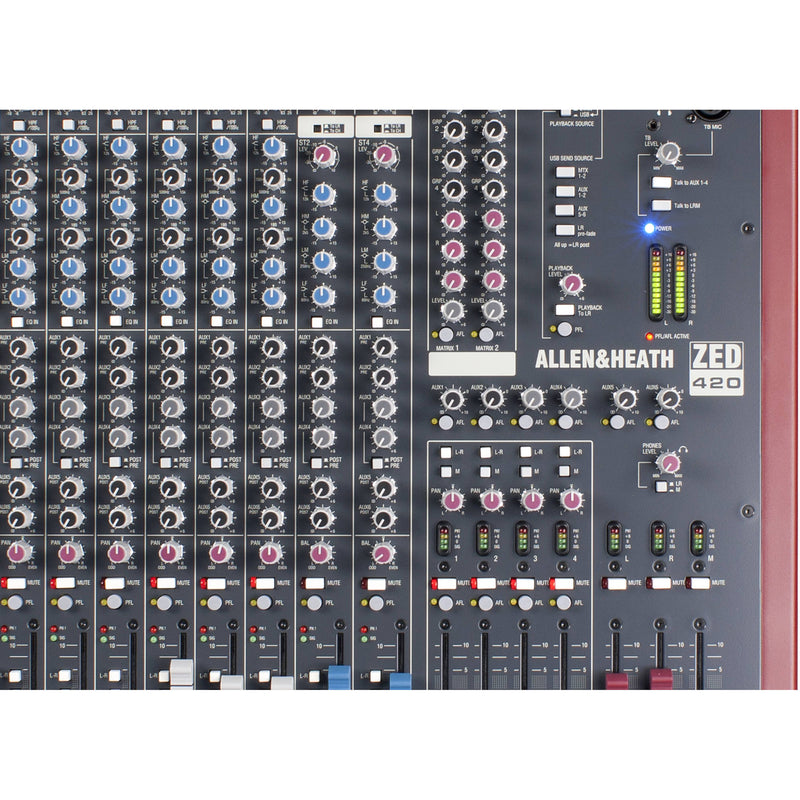 Allen & Heath ZED-420 20-Input, 4-Buss Recording Mixer