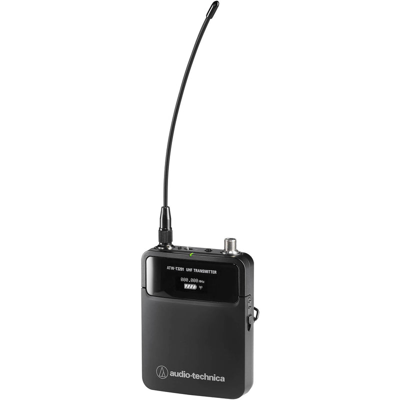 Audio-Technica ATW-3211/893x Wireless Omni MicroEarset Microphone System (Black, 470-530 MHz)