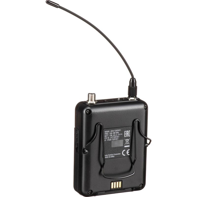 Audio-Technica ATW-3211/894x Cardioid Earset Wireless Microphone System (Black, 470-530 MHz)
