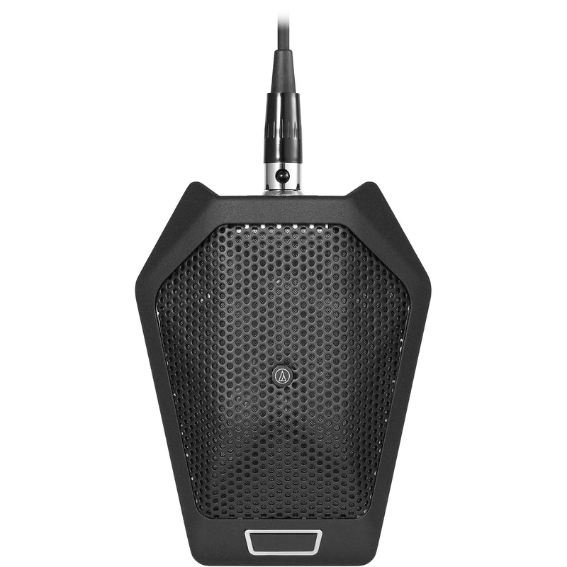 Audio-Technica U891RCb Cardioid Boundary Microphone with LED and Local/Remote Switching (Black)