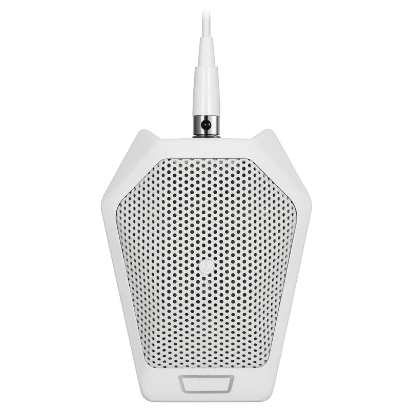 Audio-Technica U891RWb Cardioid Boundary Microphone with LED and Local Switch (White)