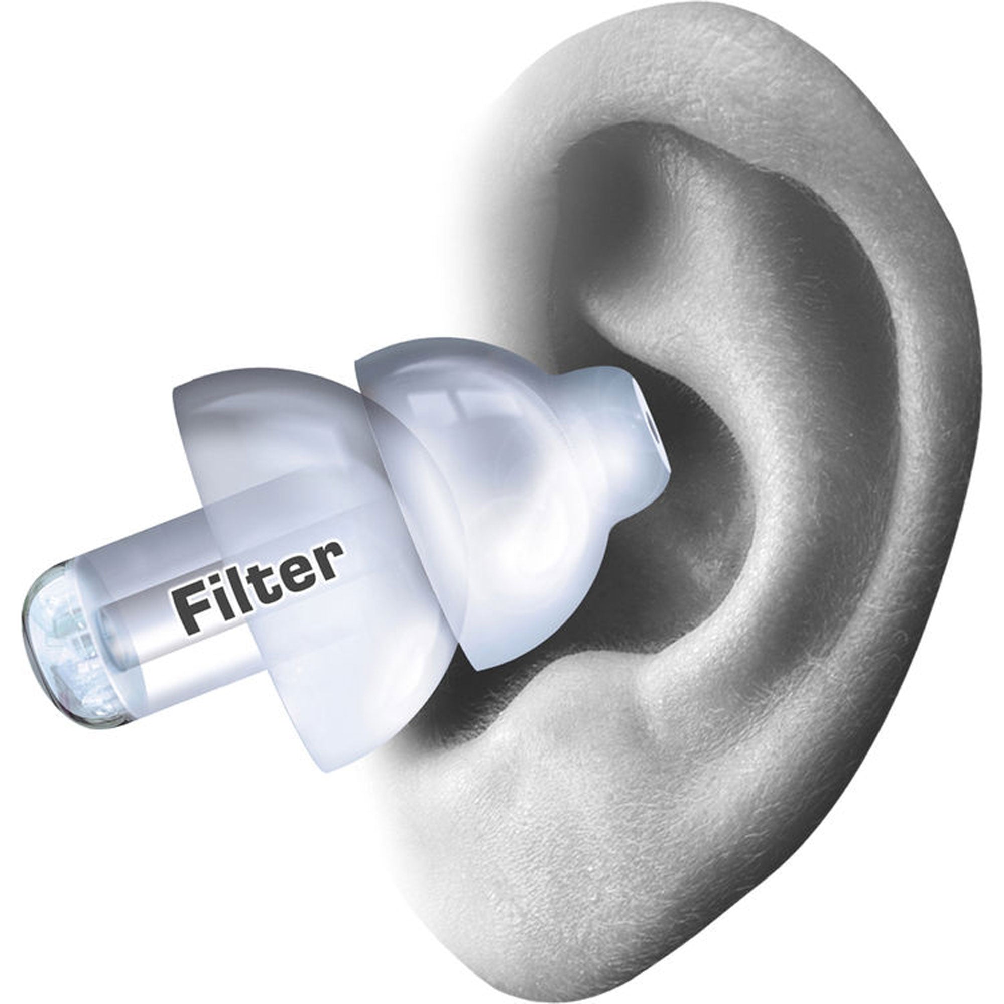 Alpine Hearing Protection PartyPlug Earplugs (Transparent)