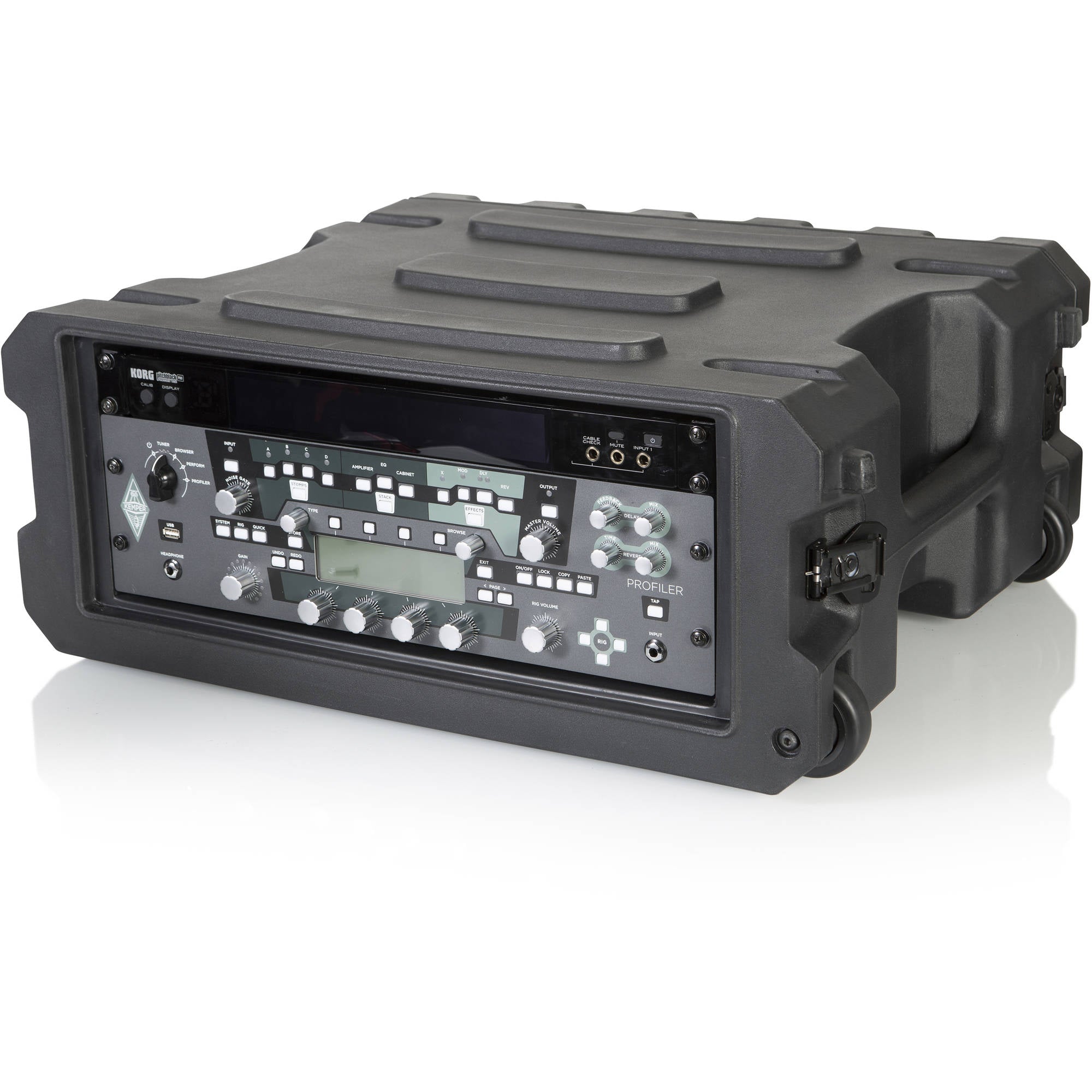 Gator Cases G-PROR-4U-19 Molded Audio Rack with Wheels (4U, 19" Deep)