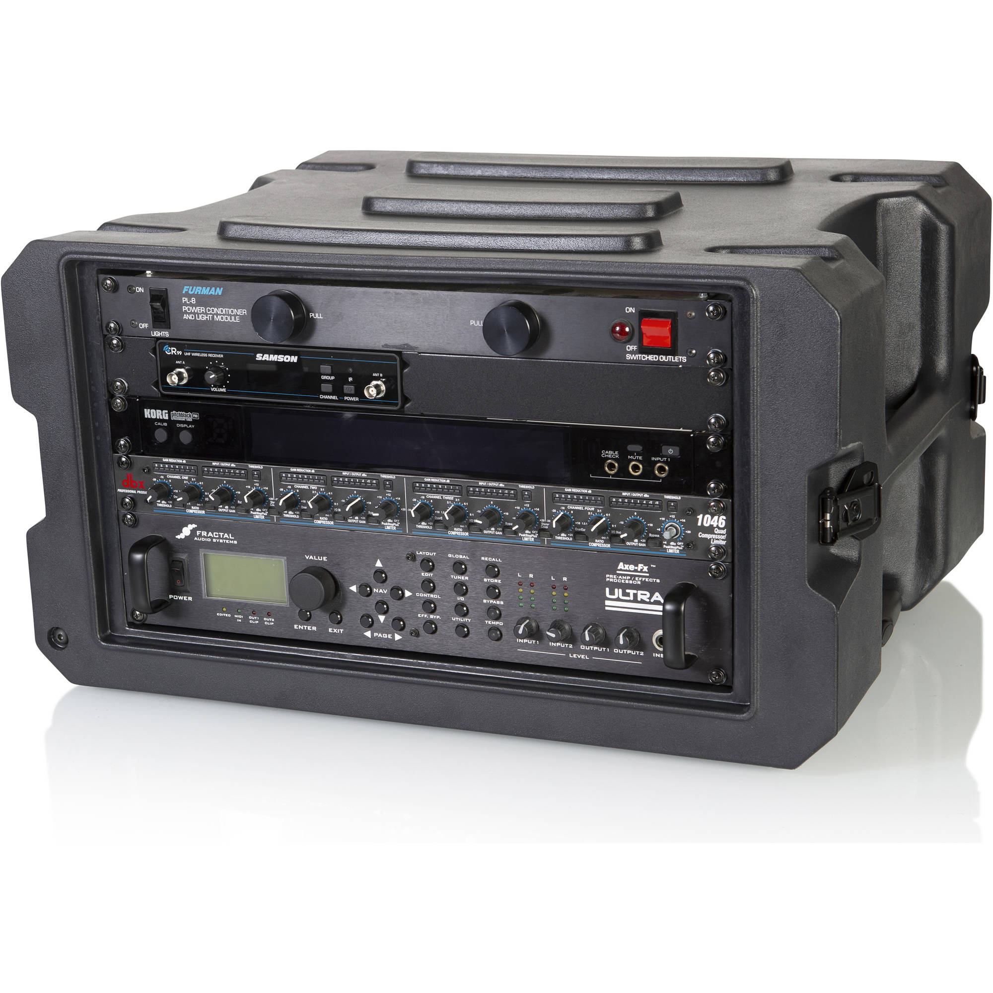 Gator Cases G-PROR-6U-19 Molded Audio Rack with Wheels (6U, 19" Deep)