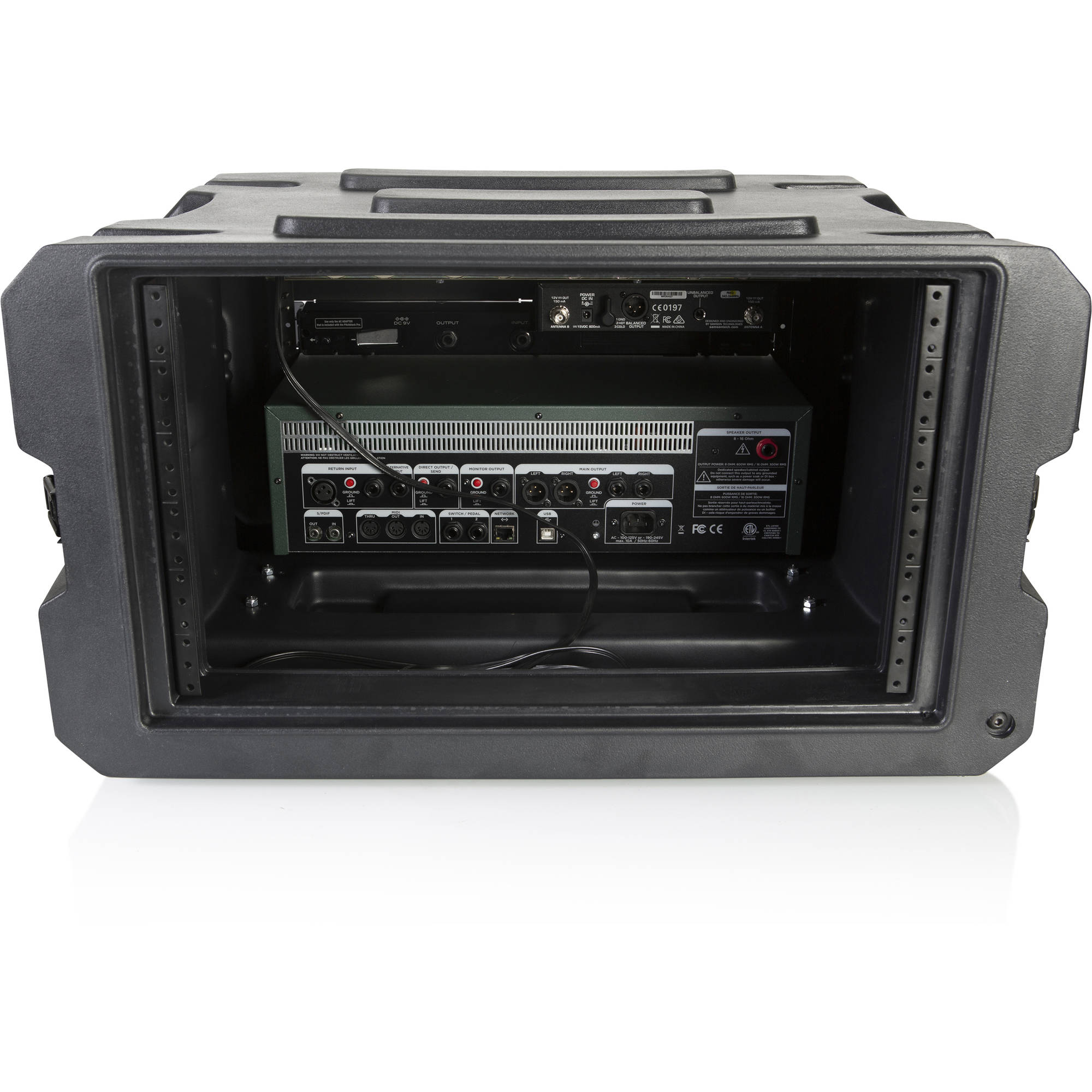 Gator Cases G-PROR-6U-19 Molded Audio Rack with Wheels (6U, 19" Deep)