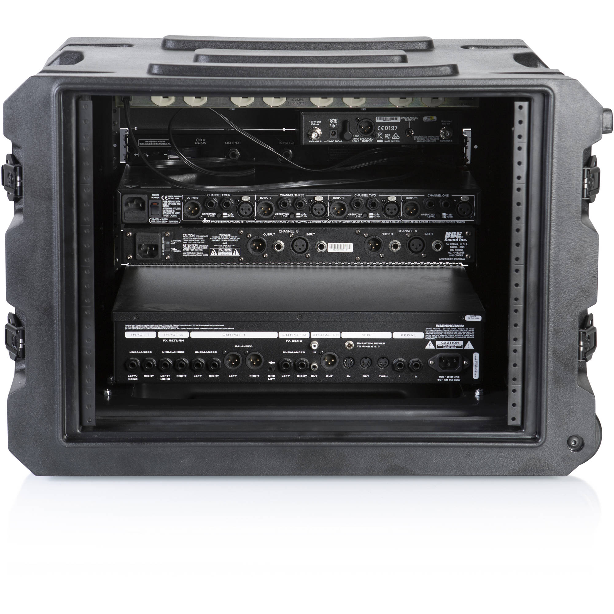 Gator Cases G-PROR-8U-19 Molded Audio Rack with Wheels (8U, 19" Deep)