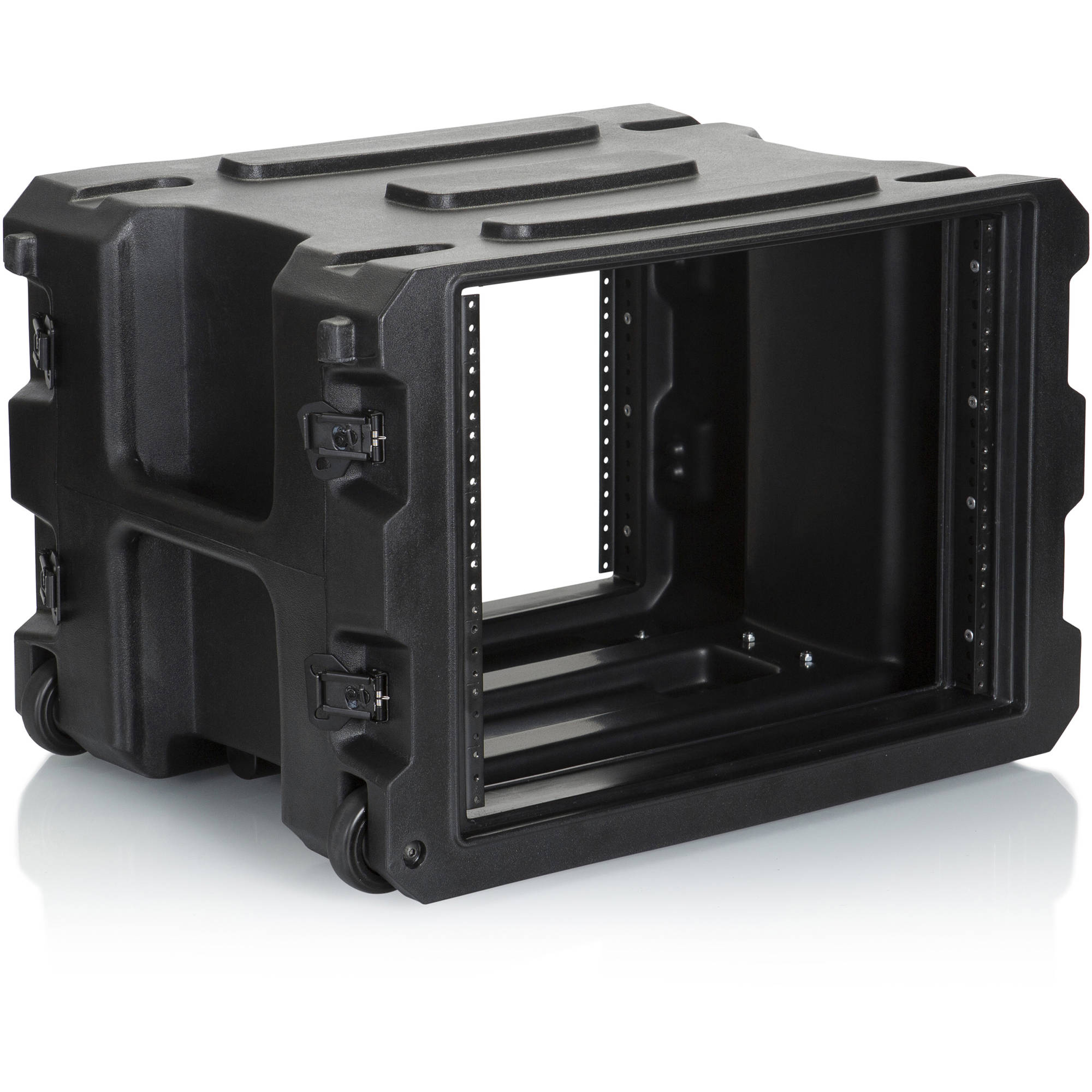 Gator Cases G-PROR-8U-19 Molded Audio Rack with Wheels (8U, 19" Deep)
