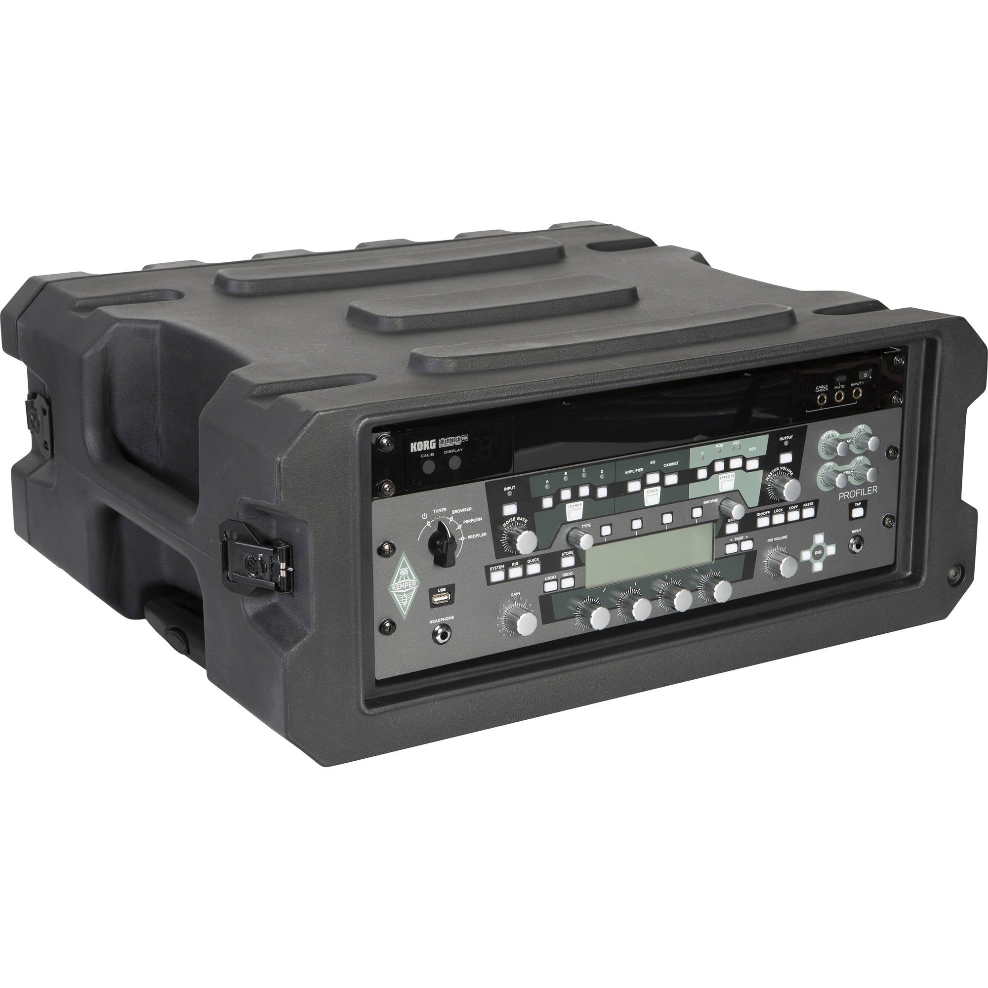 Gator Cases G-PROR-4U-19 Molded Audio Rack with Wheels (4U, 19" Deep)