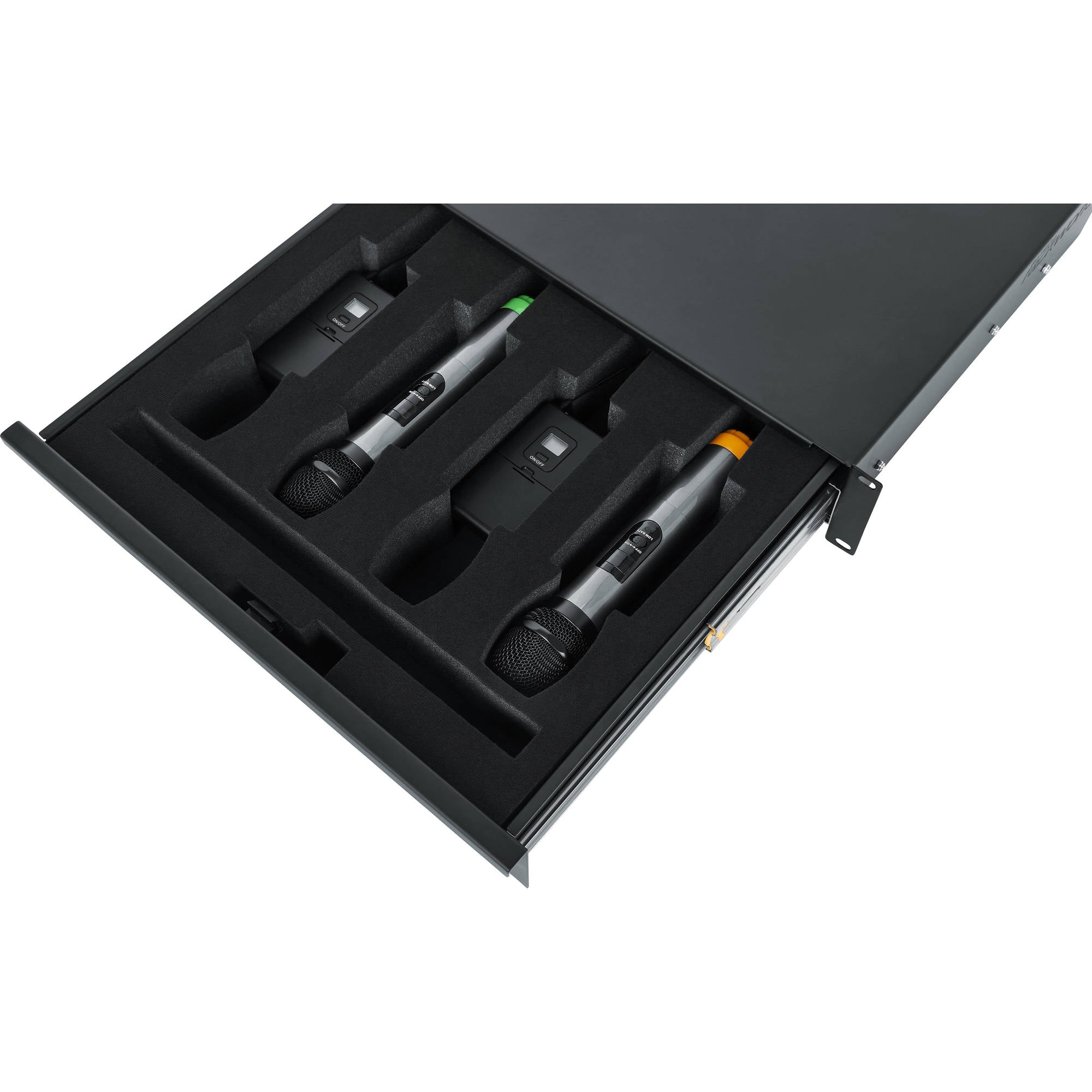 Gator Rackworks GRW-DRWWRLSS Wireless Microphone Drawer (2U)