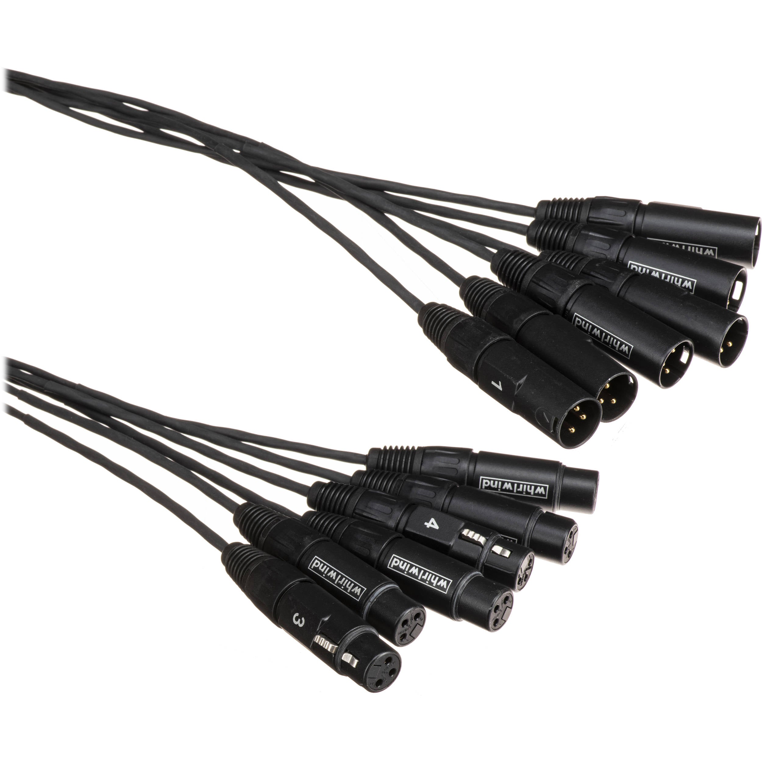 Whirlwind MT-6-F-M-10 Medusa Multitrack Audio Snake 6 XLRF to 6 XLRM (10')