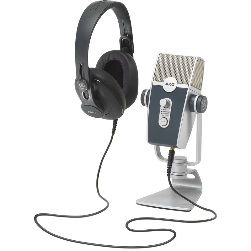 AKG Podcaster Essentials: AKG Lyra USB Microphone & AKG K371 Headphones
