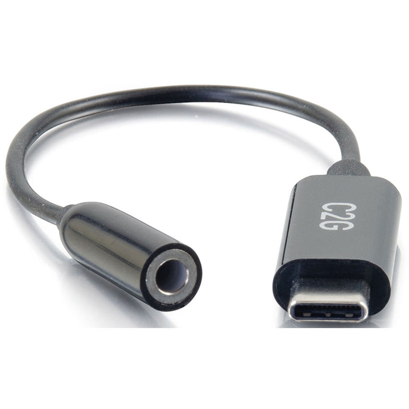 C2G 54426 USB-C to AUX 3.5mm Headphone Adapter Converter