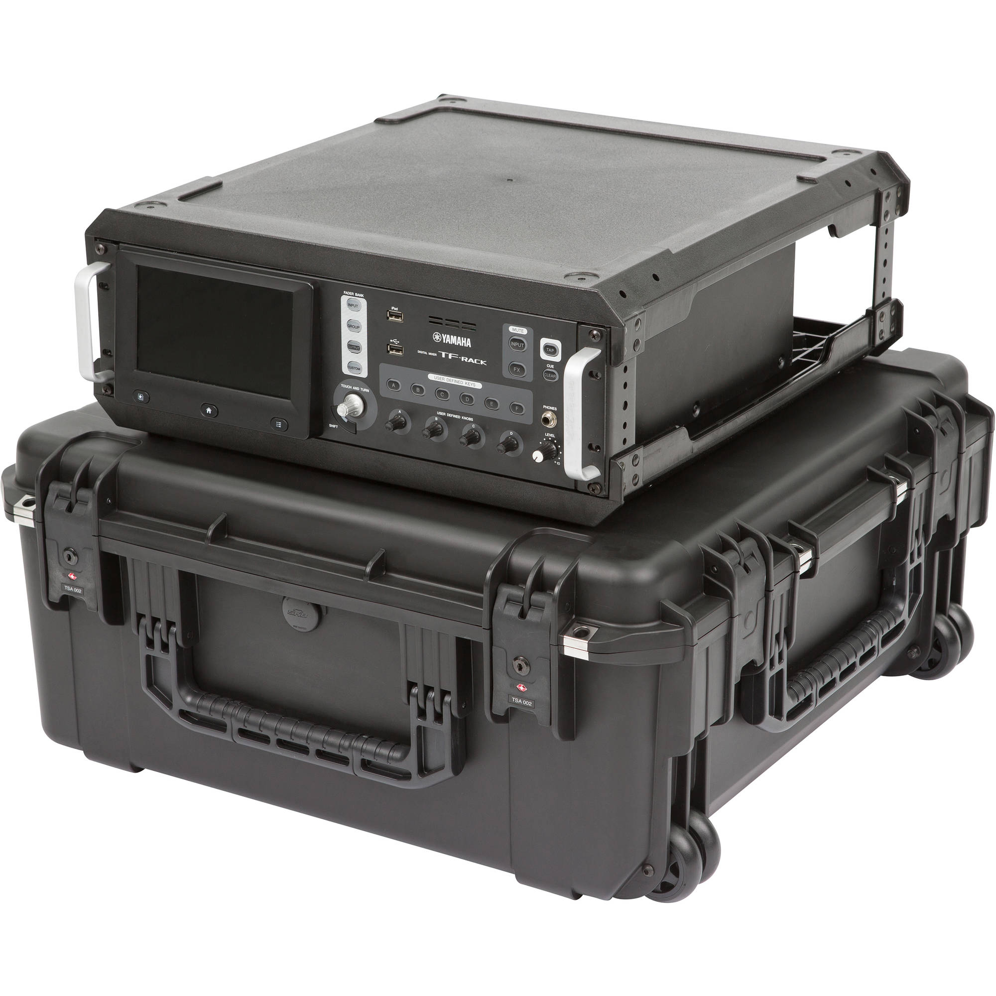 SKB 3i-2424M103U iSeries Injection Molded Fly Rack with Wheels (3U, 20" Rack Depth)