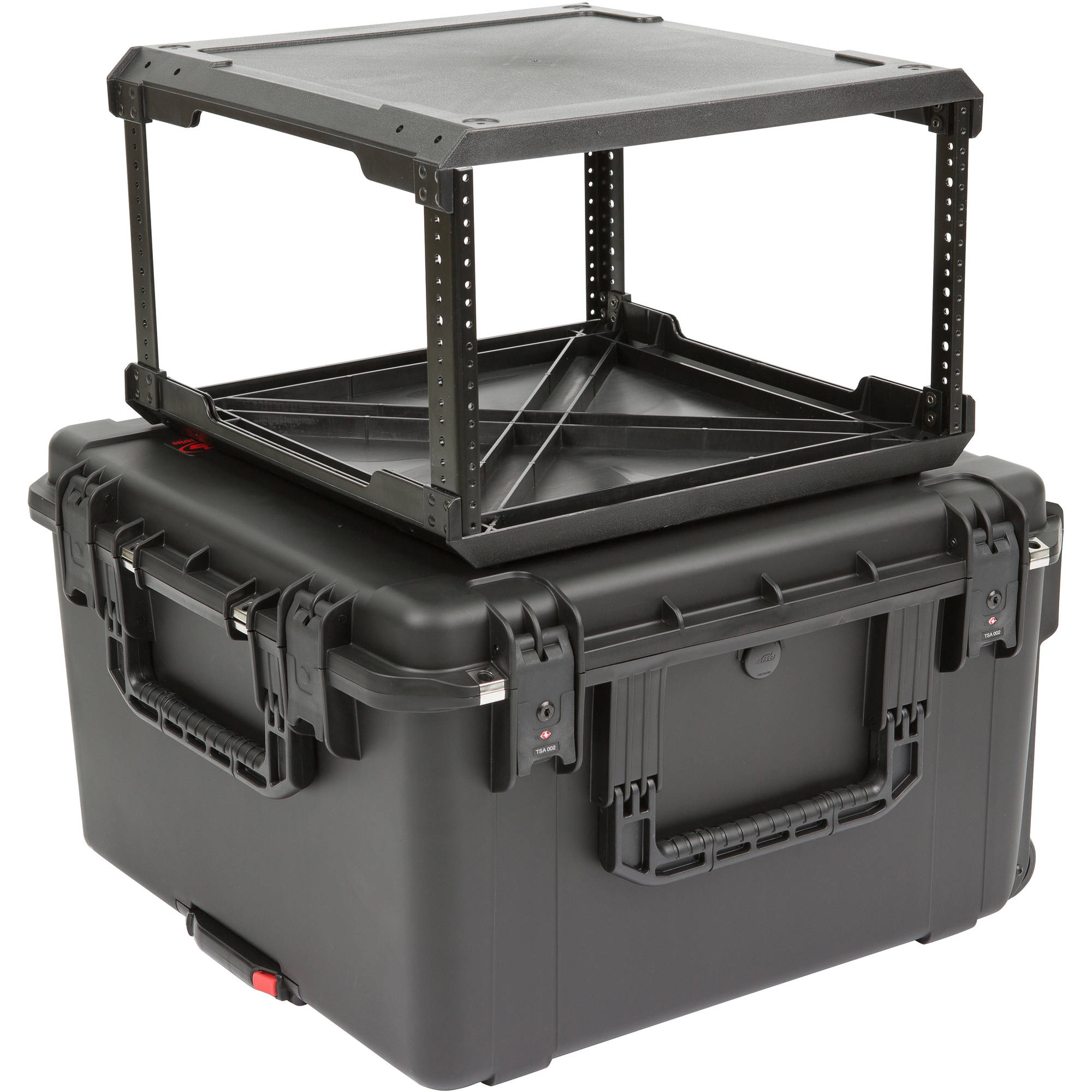 SKB 3i-2424M146U iSeries Injection Molded Fly Rack with Wheels (6U, 20" Rack Depth)
