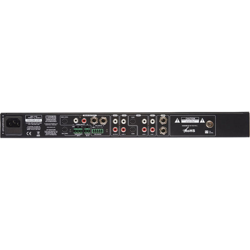 Cloud MX141M 5-Channel Mixer / Media Player with Bluetooth (1U)