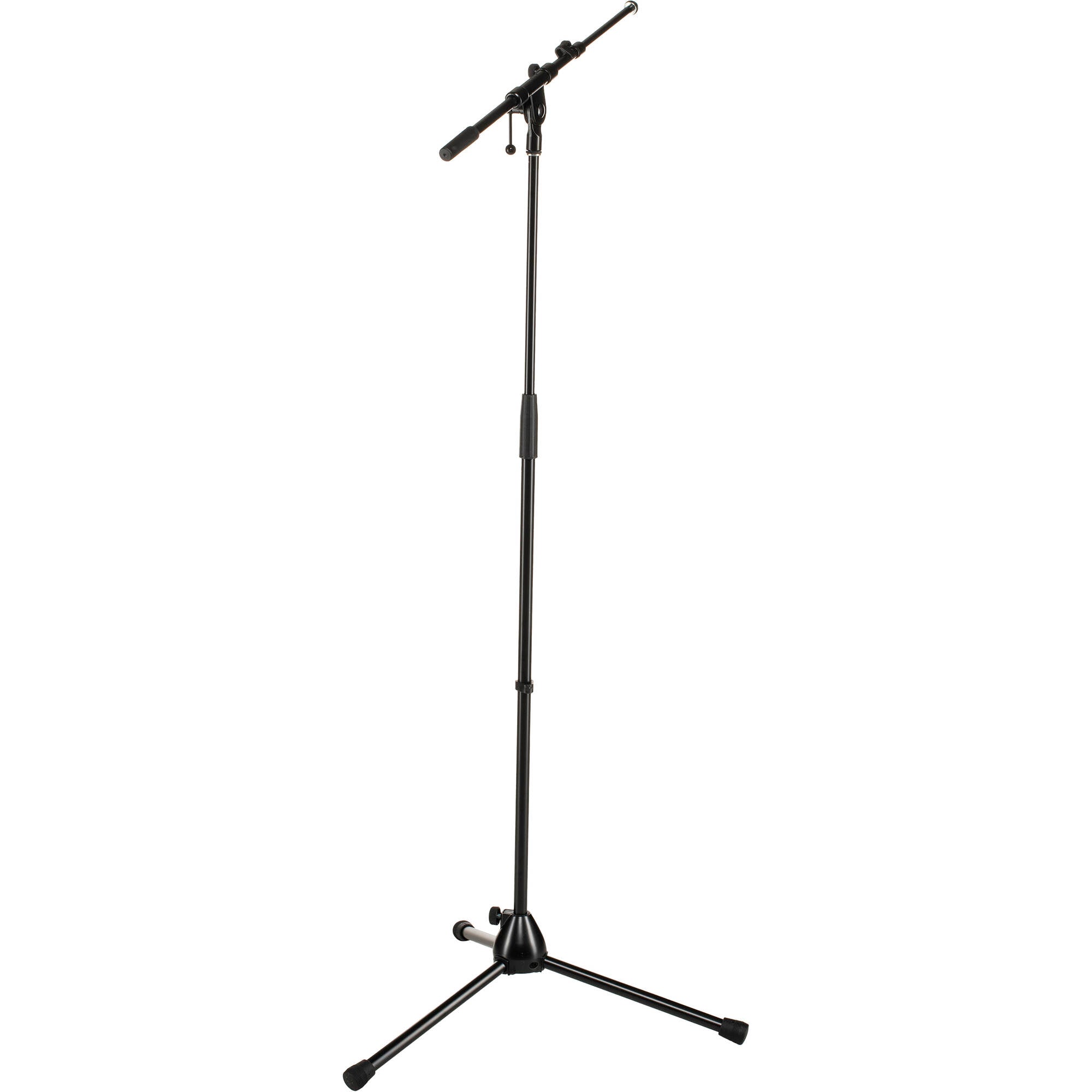 K&M Stands 210/9 Professional Microphone Stand with Telescoping Boom (Black)