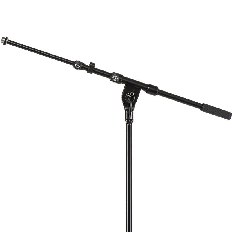 K&M Stands 210/9 Professional Microphone Stand with Telescoping Boom (Black)