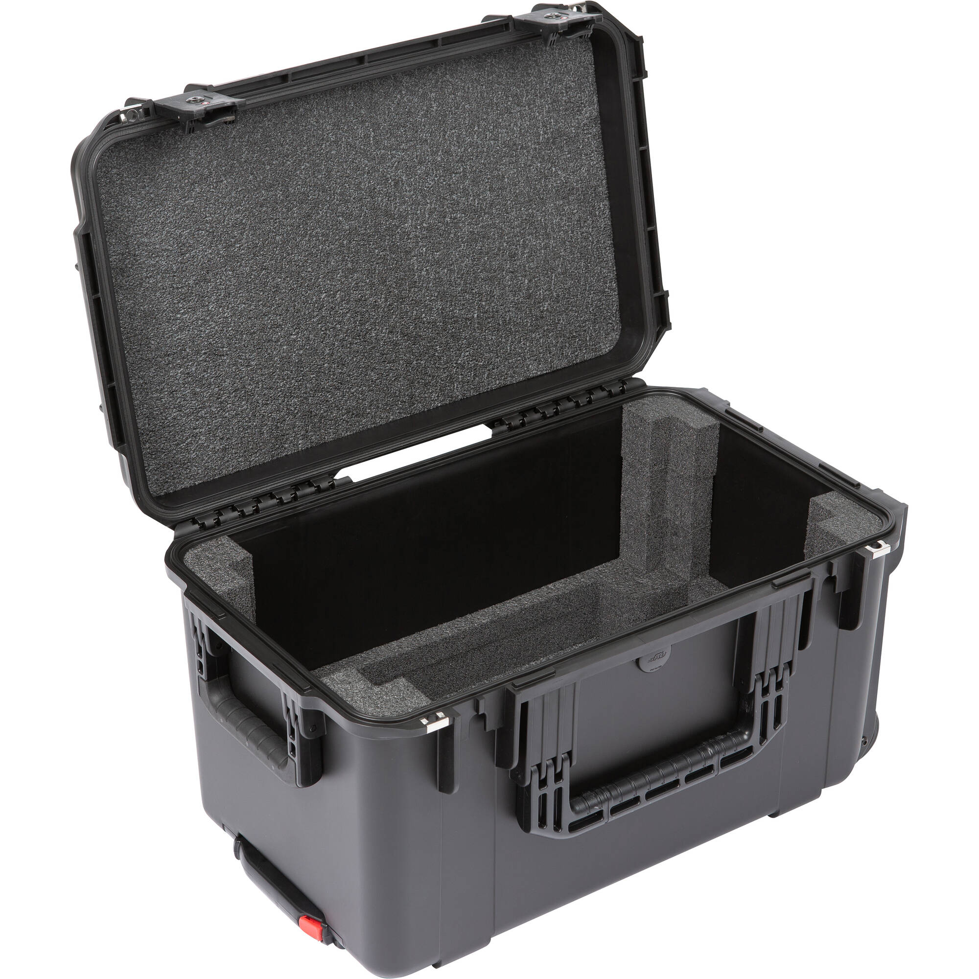 SKB 3i-2213M124U iSeries Injection Molded Shallow Fly Rack with Wheels (4U, 9" Rack Depth)