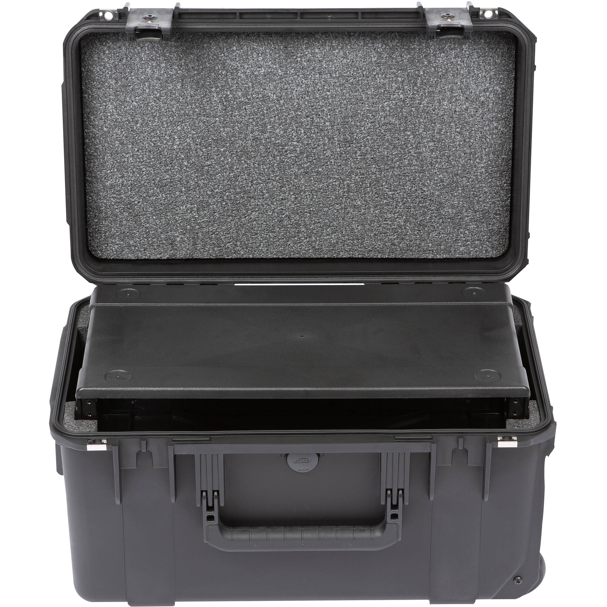 SKB 3i-2011M103U iSeries Injection Molded Shallow Fly Rack with Wheels (3U, 9" Rack Depth)