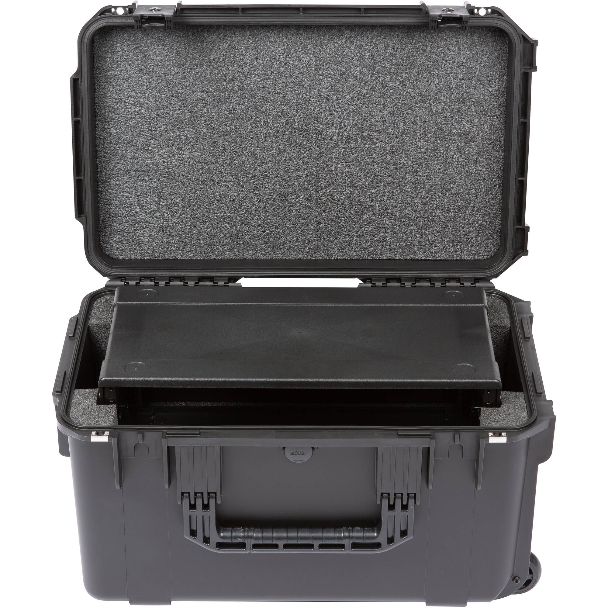 SKB 3i-2213M124U iSeries Injection Molded Shallow Fly Rack with Wheels (4U, 9" Rack Depth)