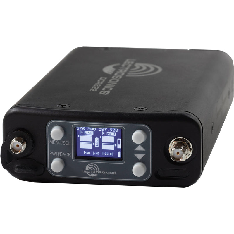 Lectrosonics DCR822 Compact Dual Channel Digital Receiver (941: 941-959 MHz)