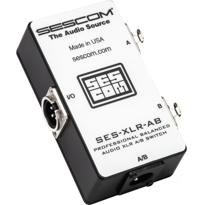 Sescom SES-XLR-AB Balanced Audio Pro-Grade XLR A/B Passive Switch